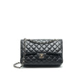CHANEL CLASSIC DOUBLE FLAP LAMBSKIN BLACK SHW SERIAL 13