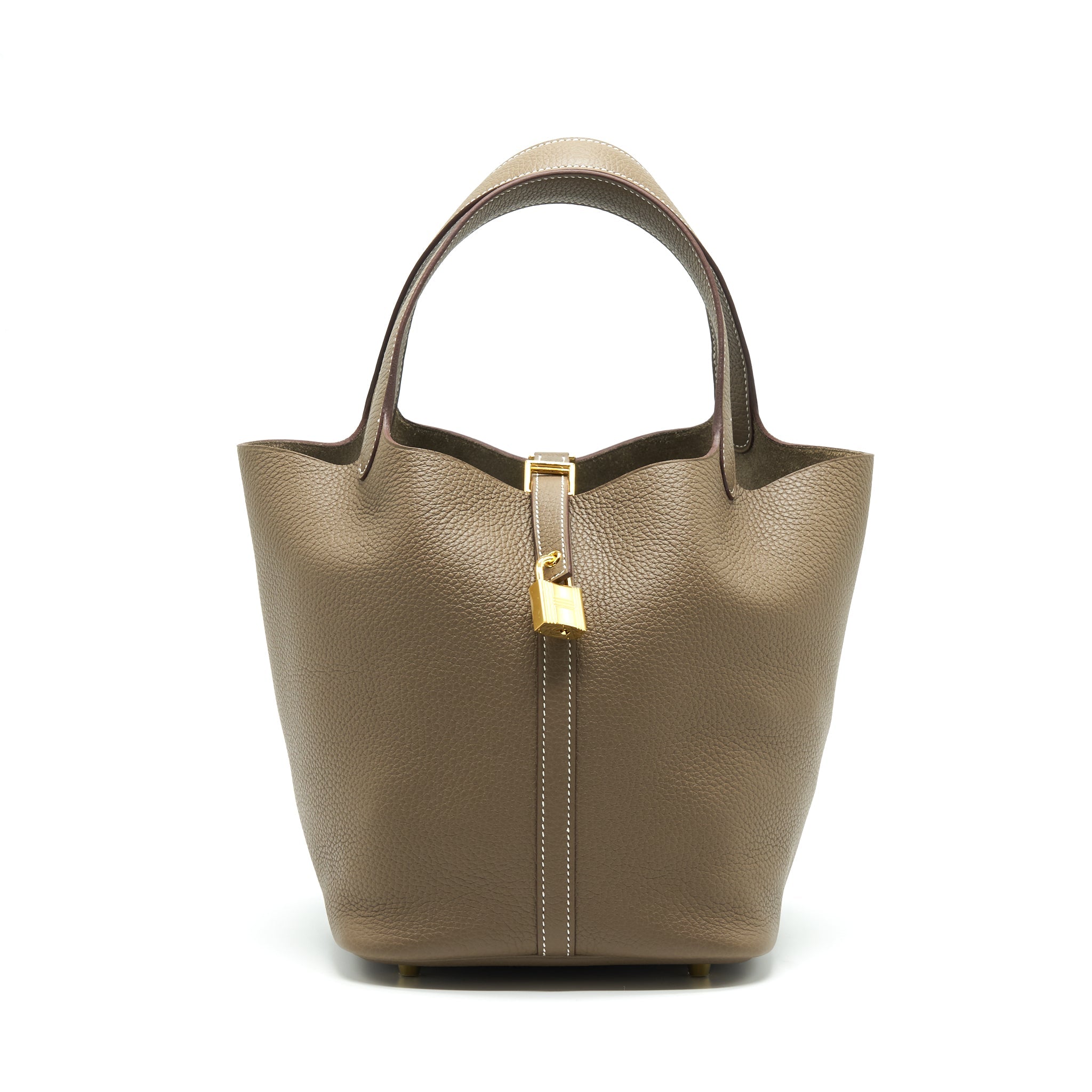 HERMES PICOTIN 22 ETOUPE GHW