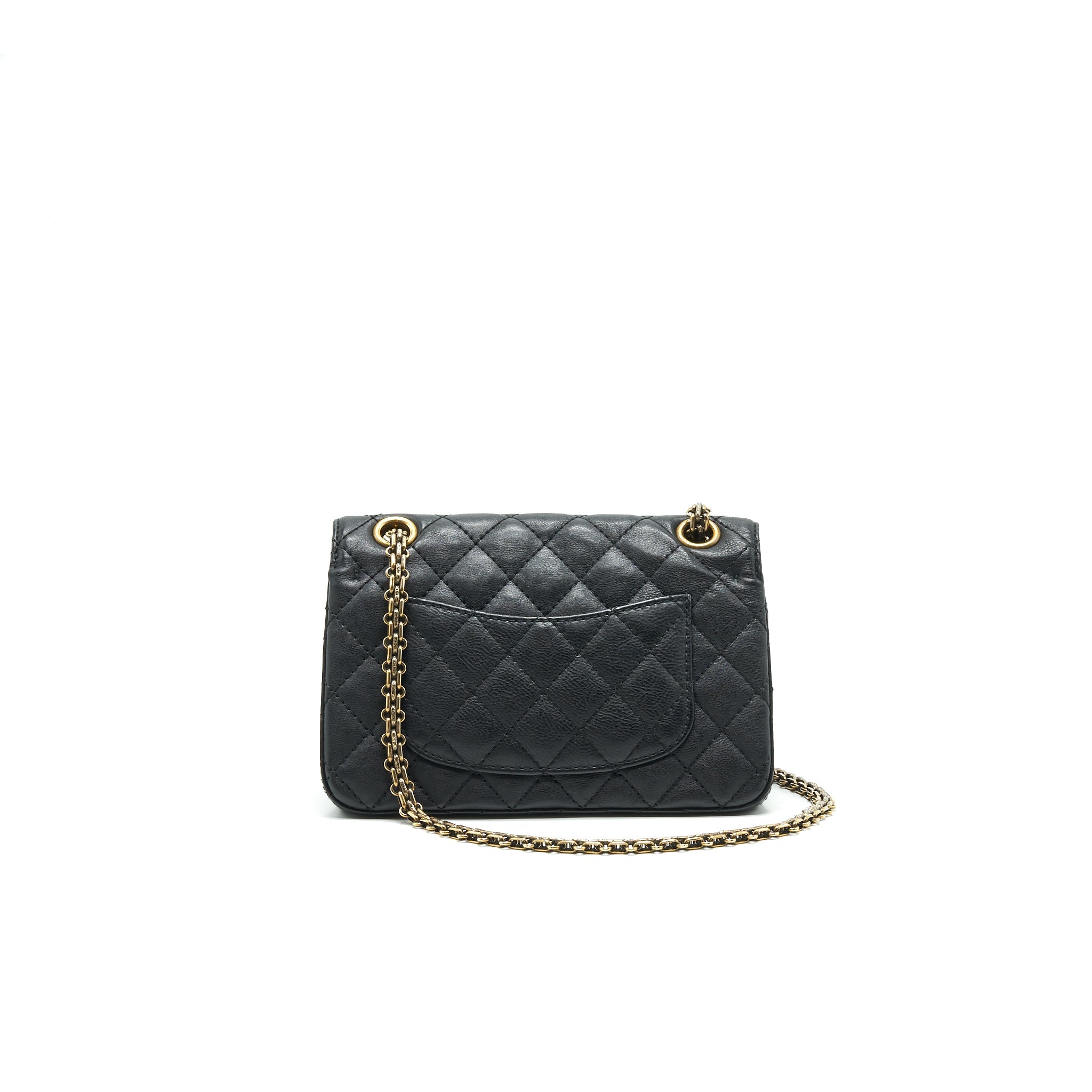 CHANEL SMALL 2.55 HANDBAG BLACK GHW SERIAL 23