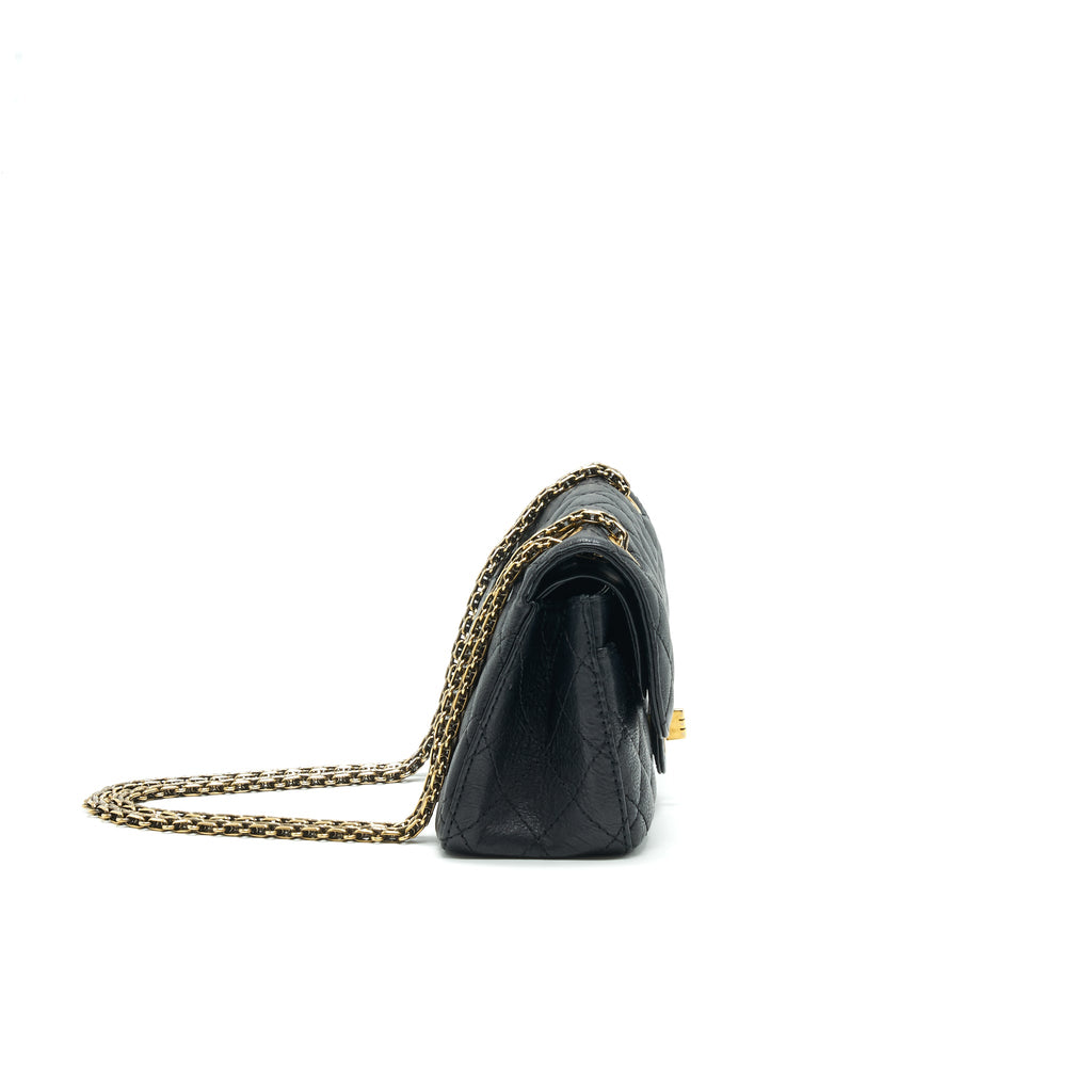 CHANEL SMALL 2.55 HANDBAG BLACK GHW SERIAL 23