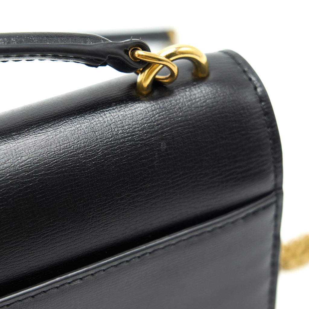 SAINT LAURRNT SUNSET CHAIN WALLET BLACK GHW