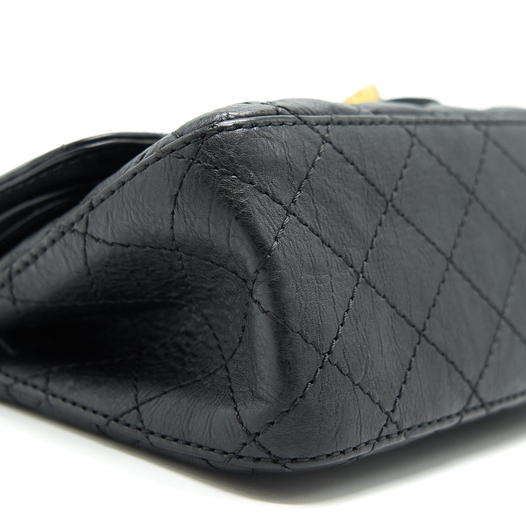 CHANEL SMALL 2.55 HANDBAG BLACK GHW SERIAL 23