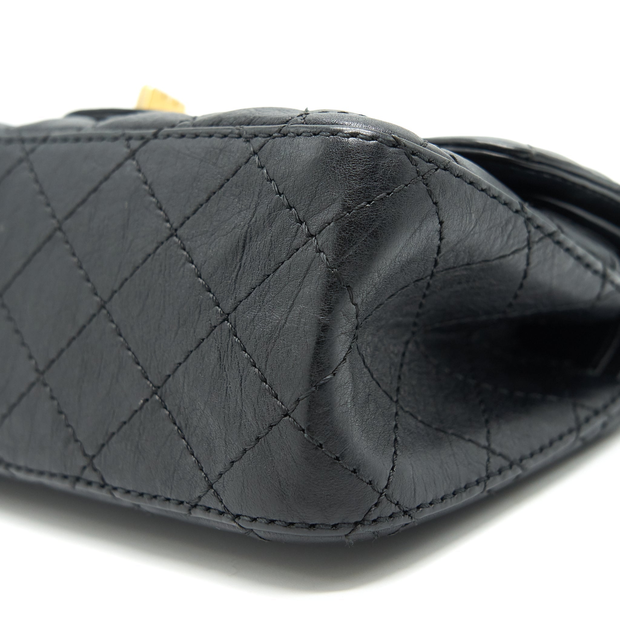 CHANEL SMALL 2.55 HANDBAG BLACK GHW SERIAL 23