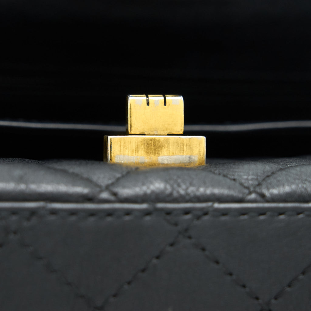 CHANEL SMALL 2.55 HANDBAG BLACK GHW SERIAL 23