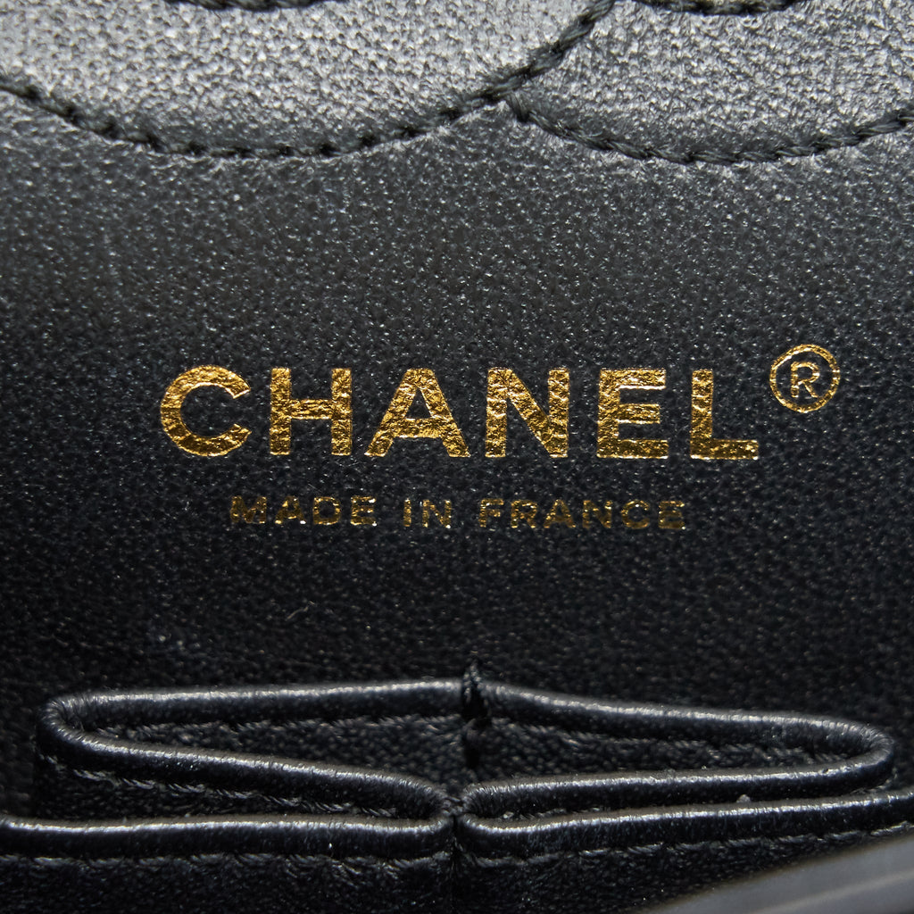 CHANEL SMALL 2.55 HANDBAG BLACK GHW SERIAL 23