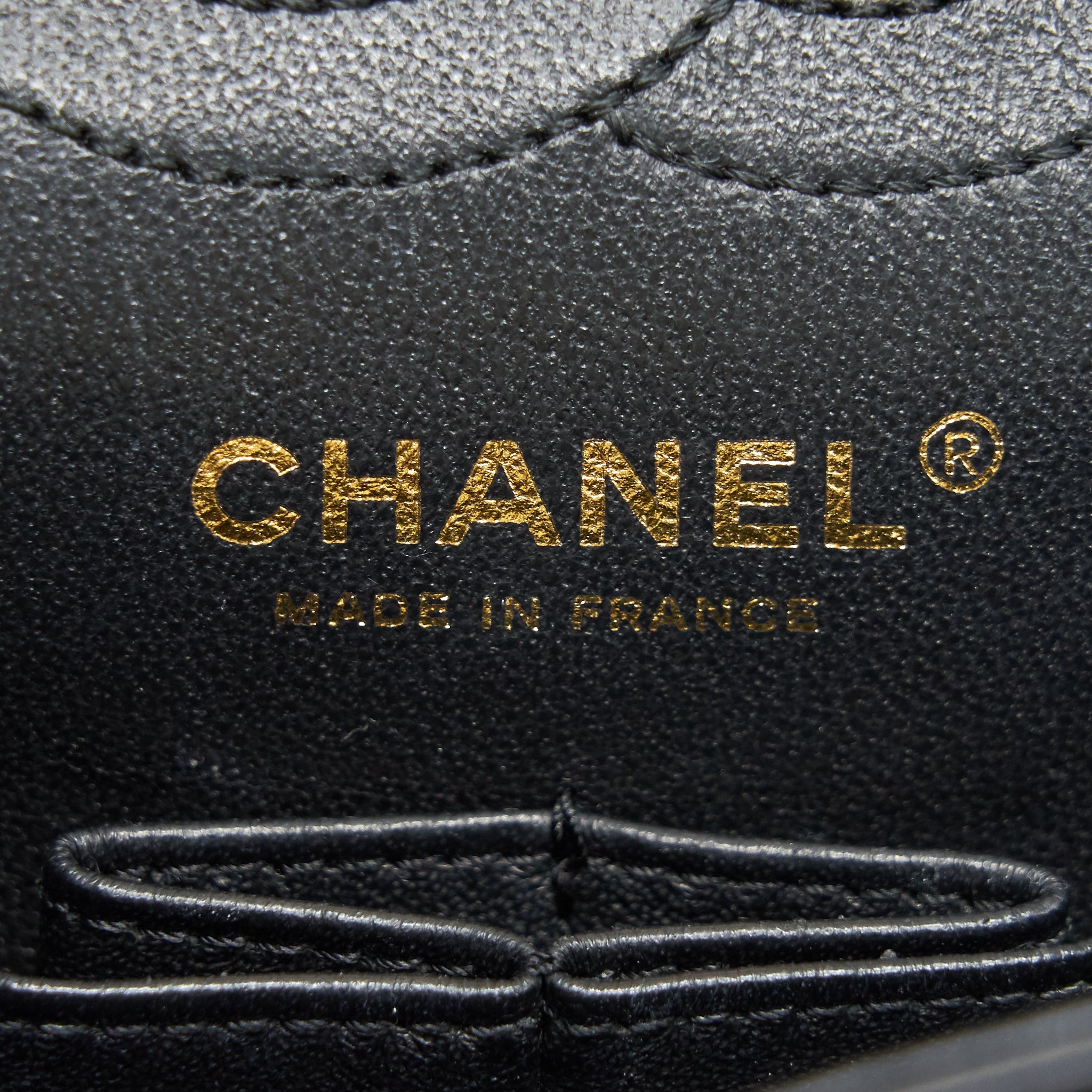 CHANEL SMALL 2.55 HANDBAG BLACK GHW SERIAL 23
