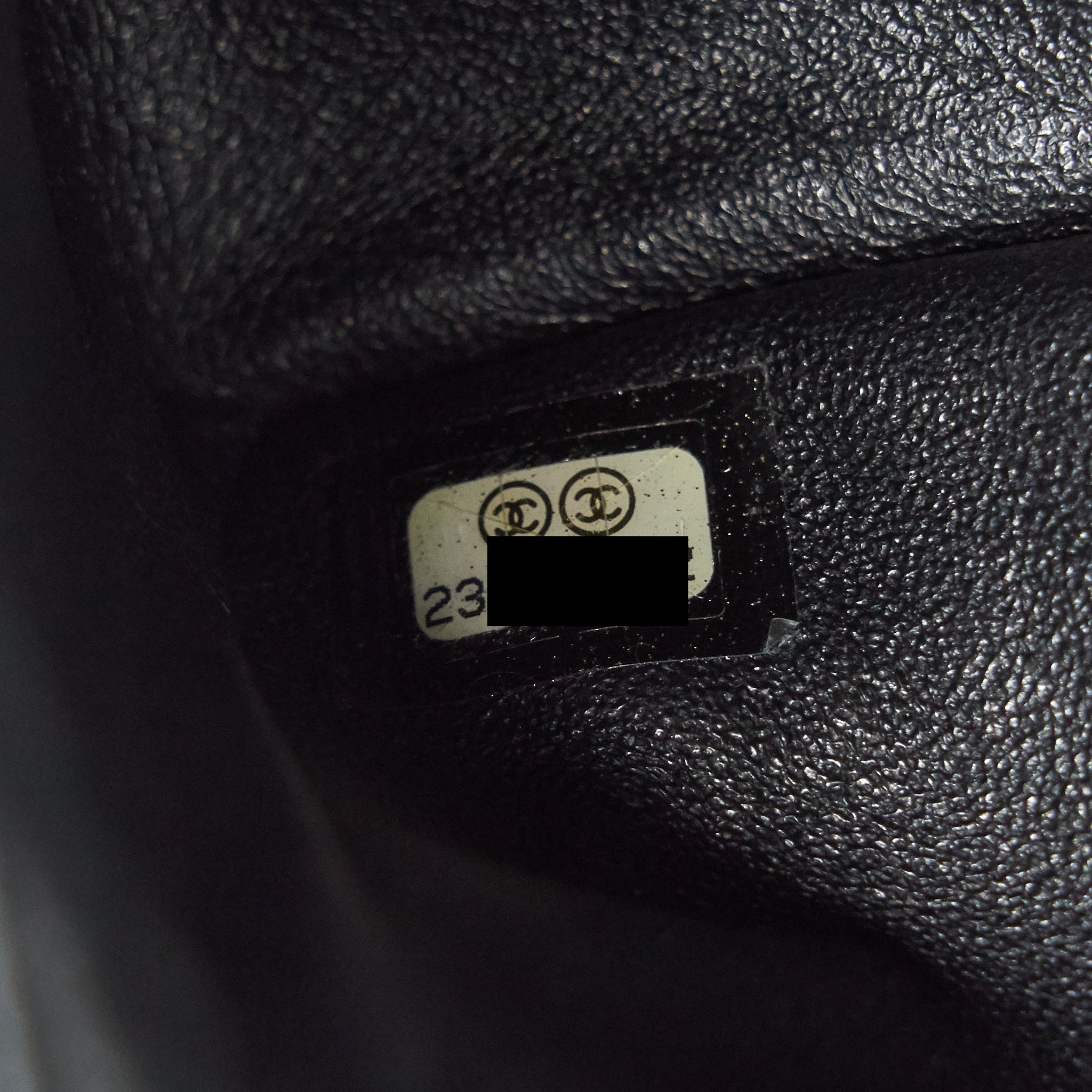 CHANEL SMALL 2.55 HANDBAG BLACK GHW SERIAL 23