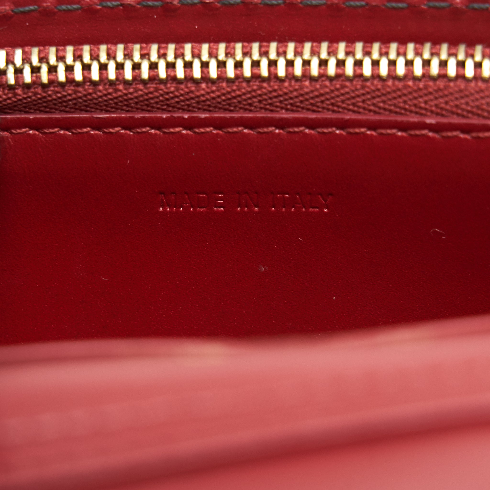DIOR J'ADIOR WALLET ON CHAIN DARK RED GHW