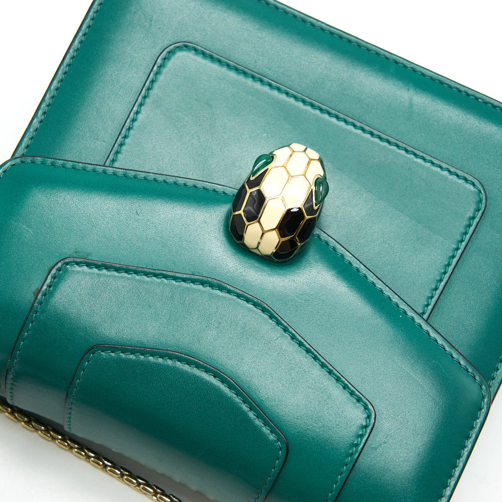 BVLGARI SERPENTI FOREVER CROSSBODY BAG GREEN