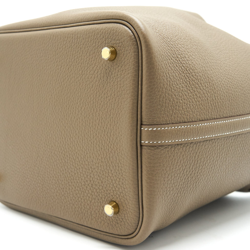 HERMES PICOTIN 22 ETOUPE GHW