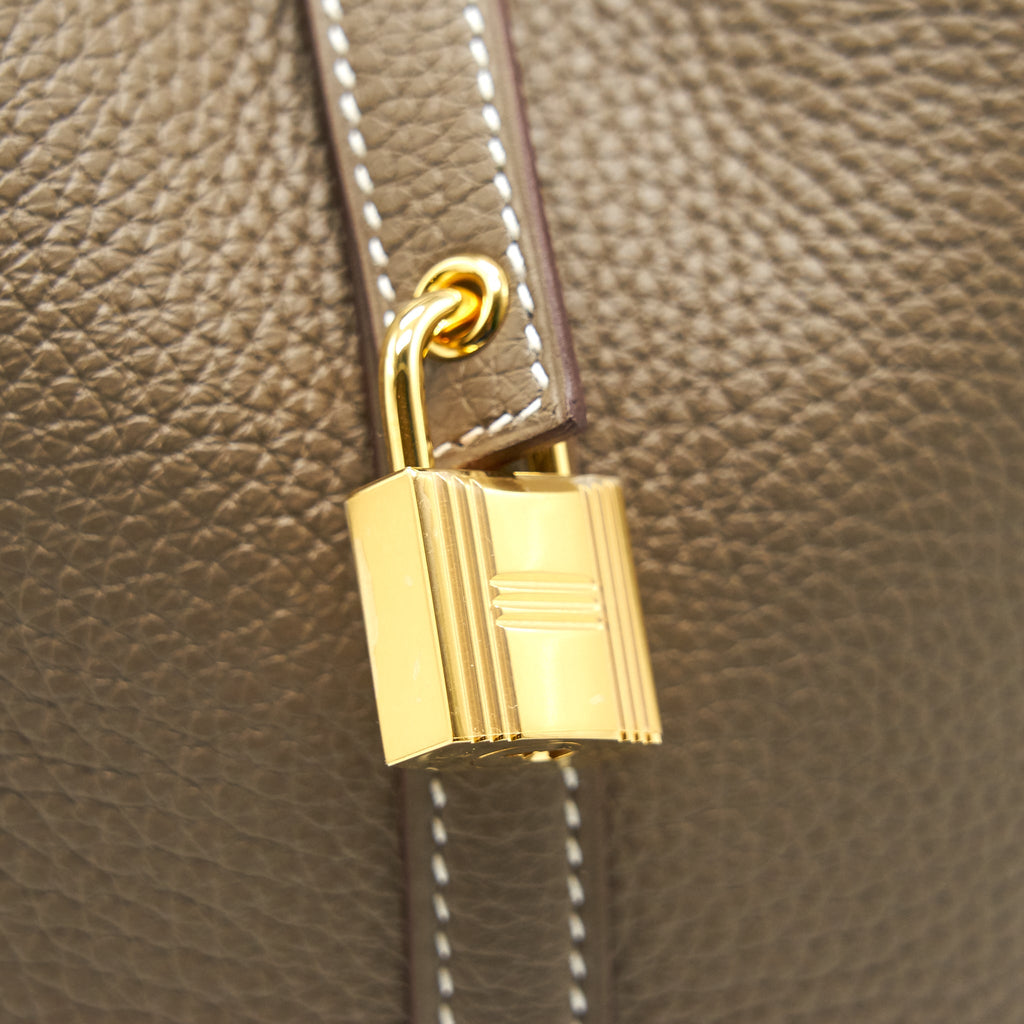 HERMES PICOTIN 22 ETOUPE GHW