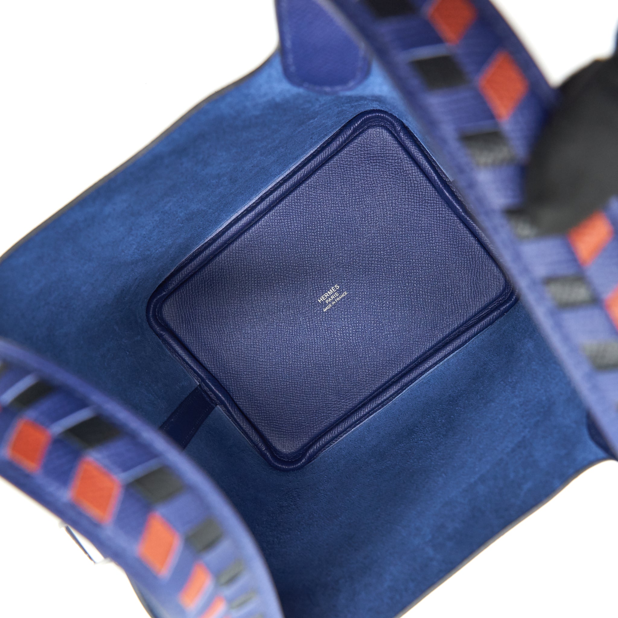 HERMES PICOTIN 18 BLUE ENCRE/BRIQUE/NIOR SHW