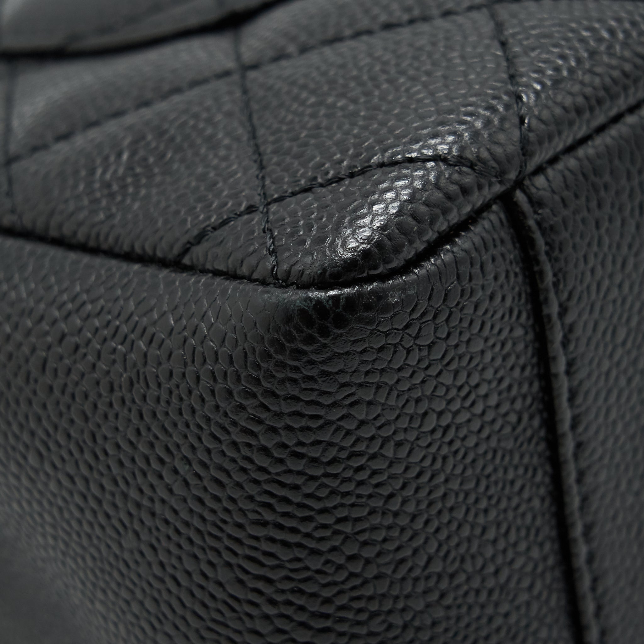 CHANEL GRAND SHOPPING TOTE BAG CAVIAR BLACK GHW