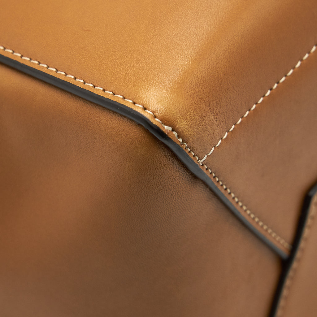 CELINE SANGLE BUCKET BAG BROWN GHW