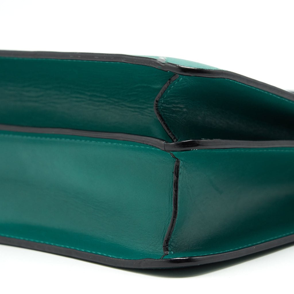 BVLGARI SERPENTI FLAP SHOULDER BAG GREEN