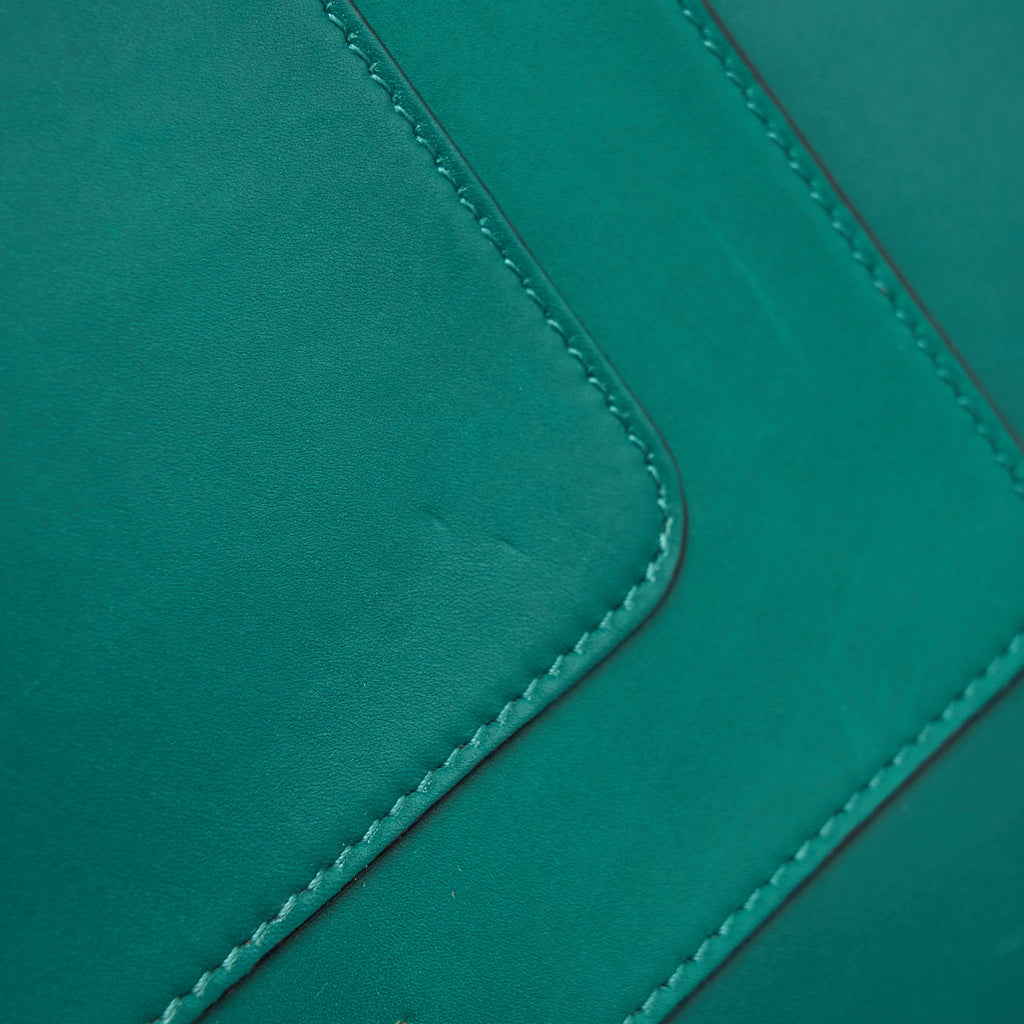 BVLGARI SERPENTI FLAP SHOULDER BAG GREEN