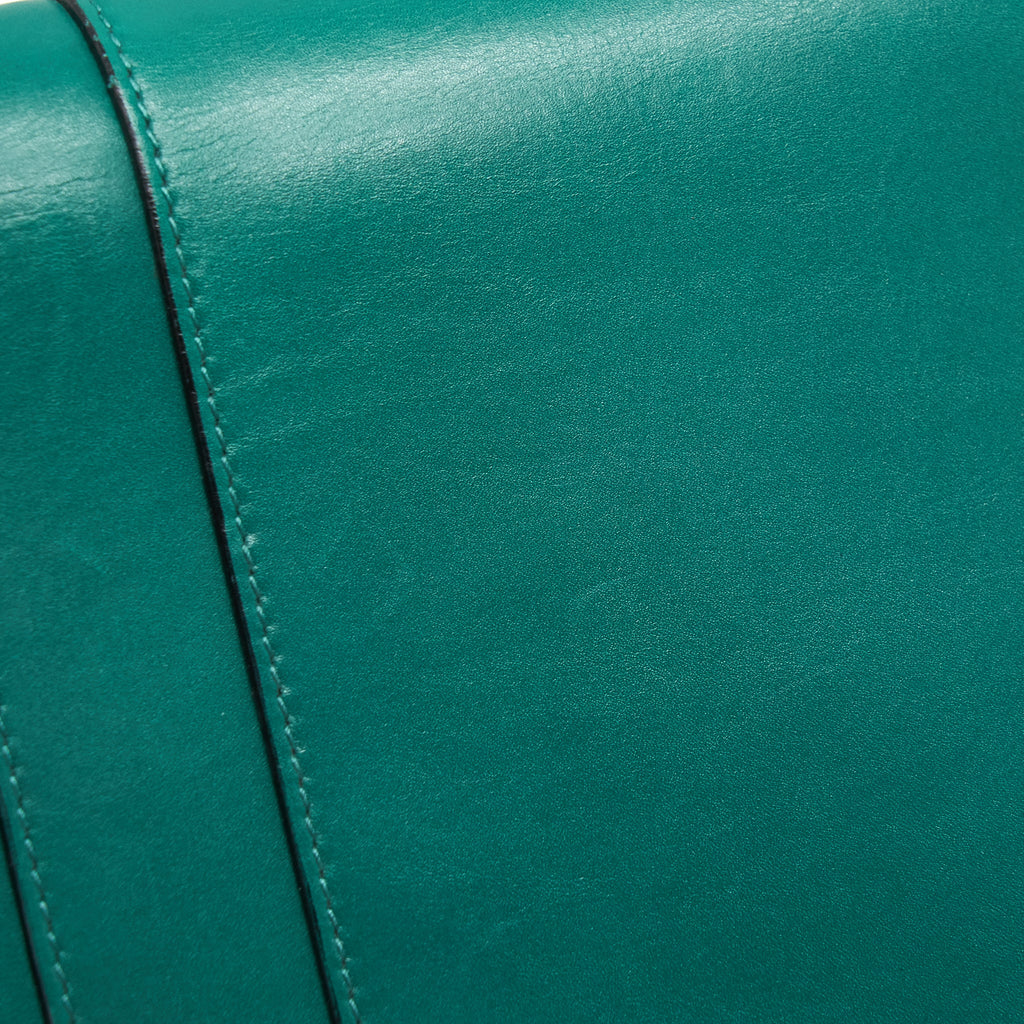 BVLGARI SERPENTI FLAP SHOULDER BAG GREEN