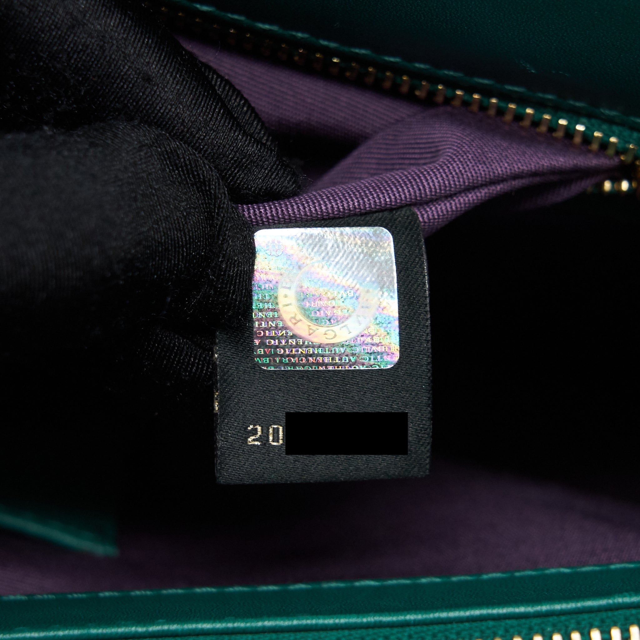 BVLGARI SERPENTI FLAP SHOULDER BAG GREEN