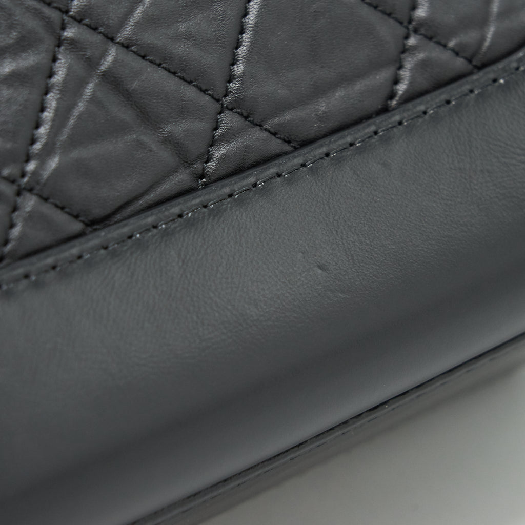 CHANEL SMALL HOBO GABRIELLE CALFSKIN BLACK GHW