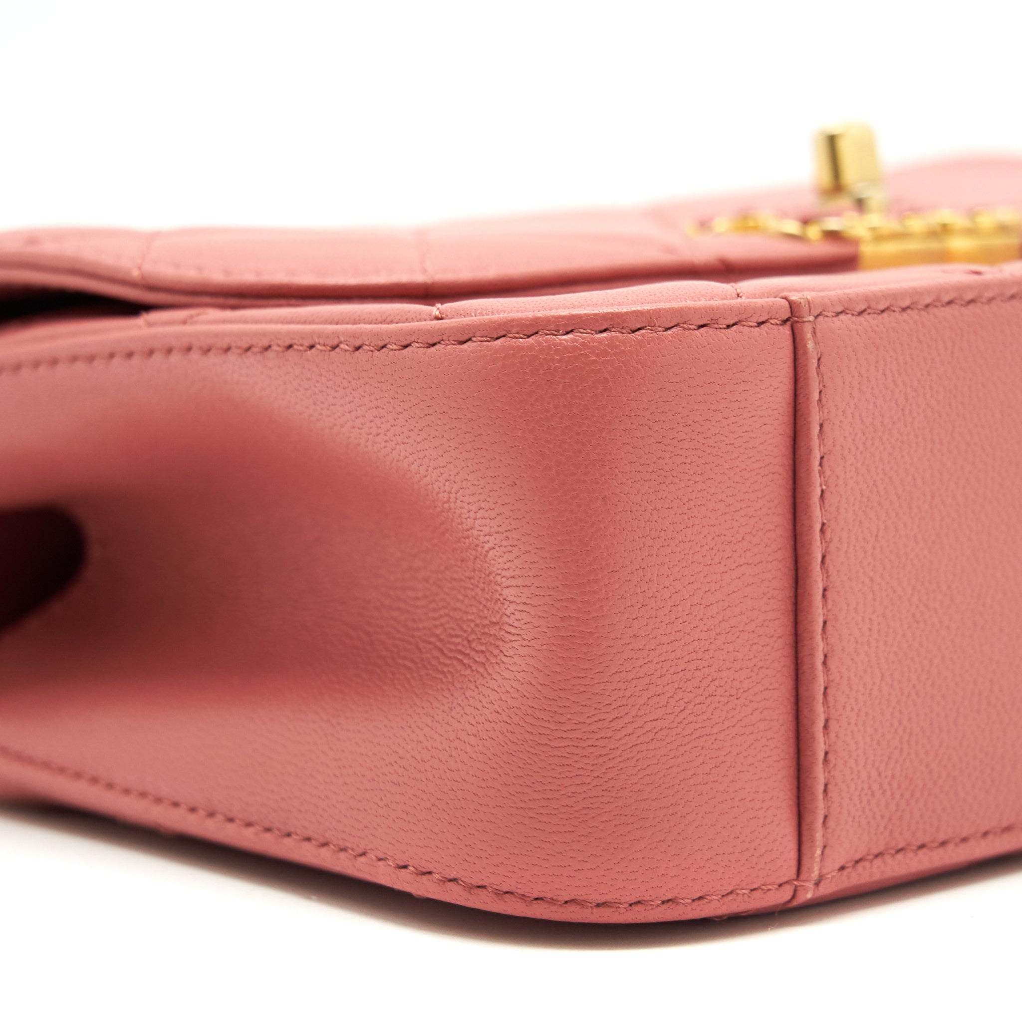 CHANEL TOP HANDLE METIS BAG LAMBSKIN PINK BRUSHED GHW