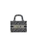 DIOR MINI BOOK TOTE BAG IN BLUE OBLIQUE