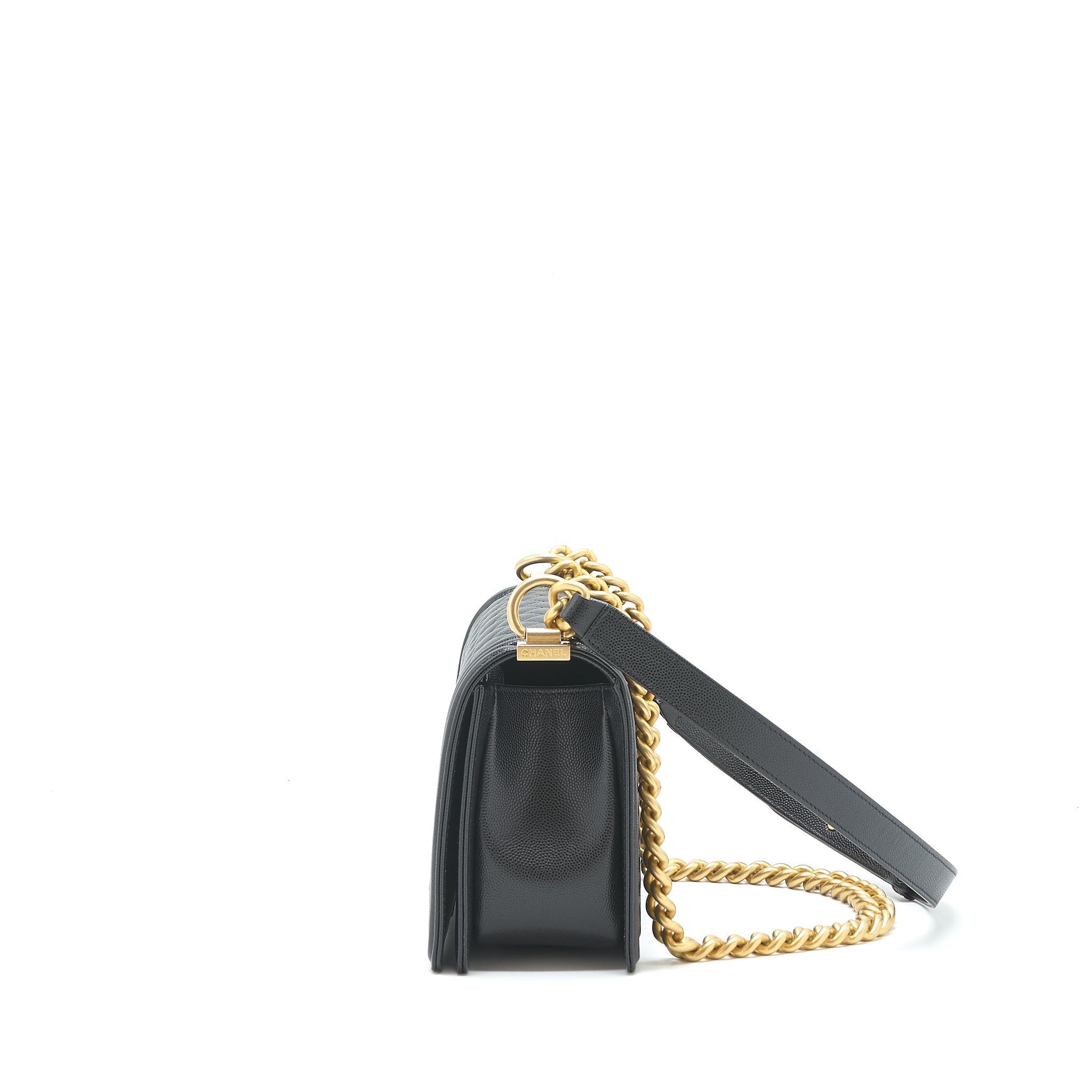 CHANEL MEDIUM LEBOY BLACK CAVIAR GHW