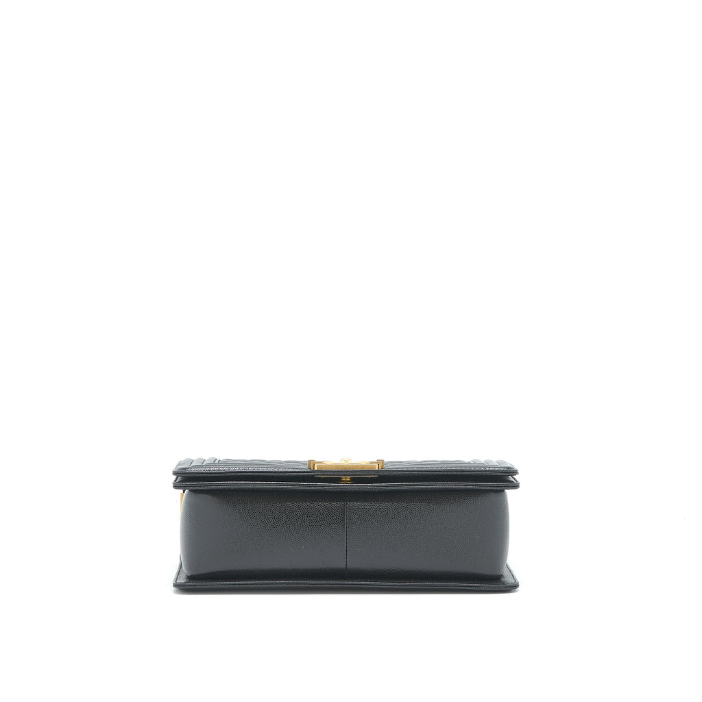 CHANEL MEDIUM LEBOY BLACK CAVIAR GHW