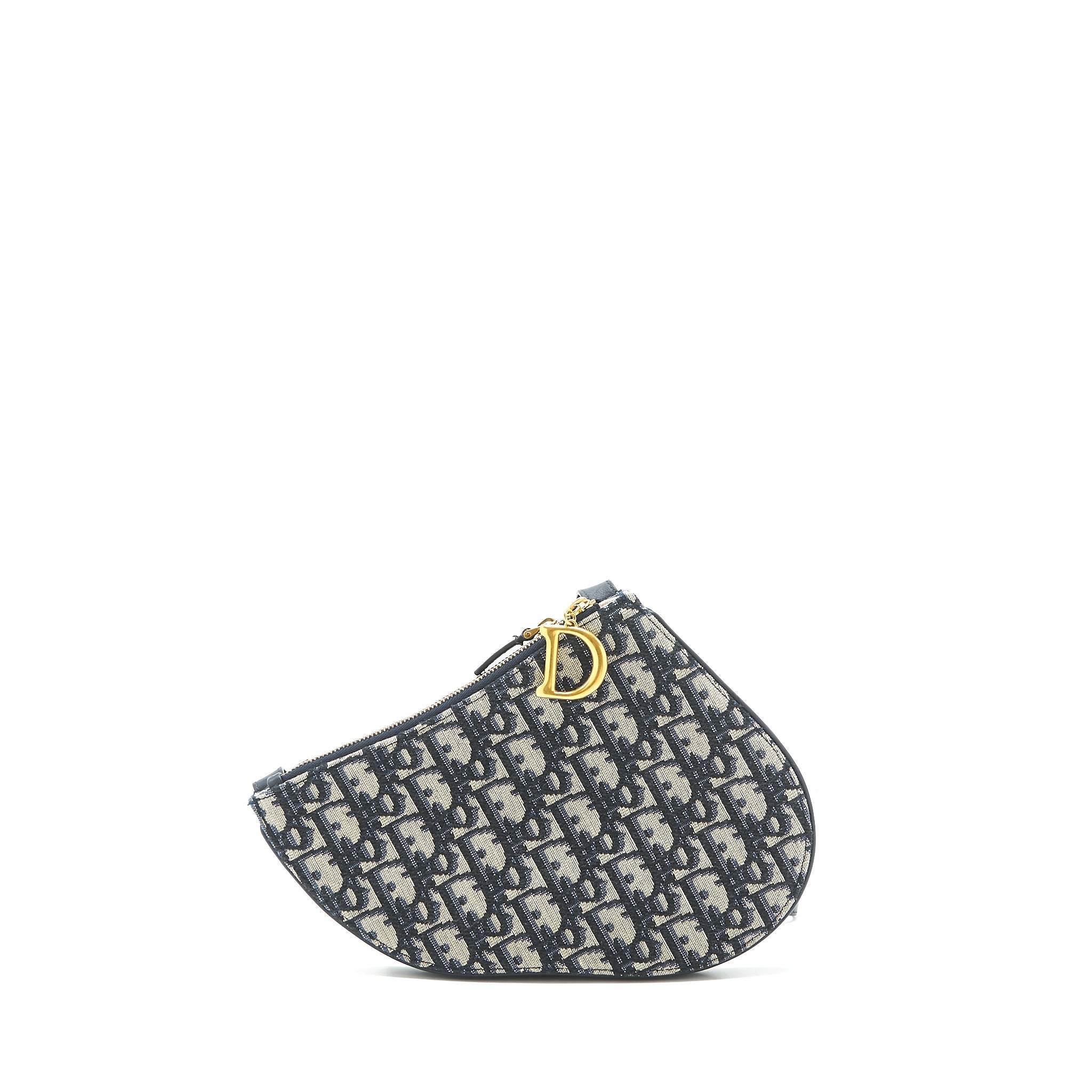 DIOR SADDLE TRIO CROSSBODY POUCH BLUE OBLIQUE