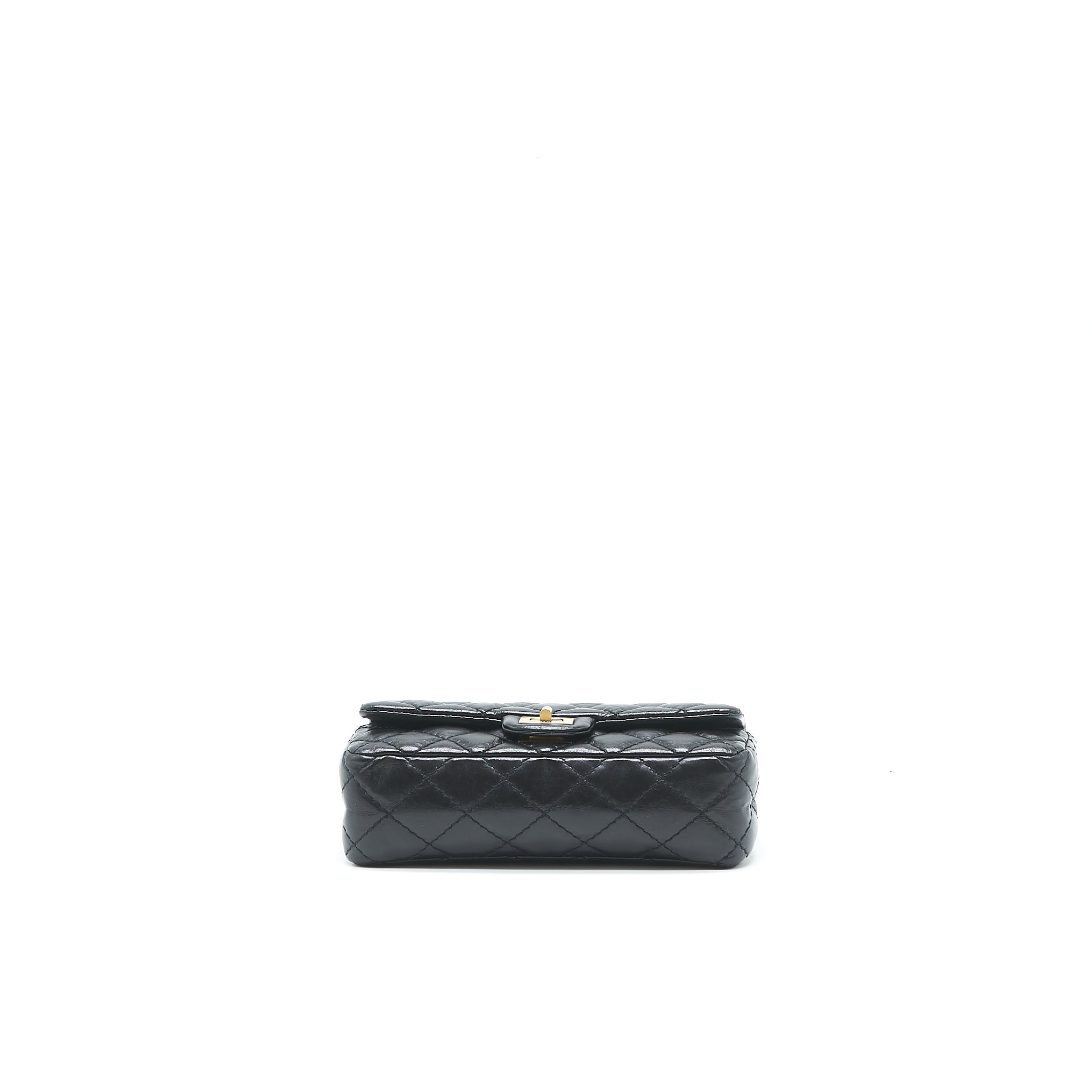 CHANEL 2.55 REISSUE MINI WAIST BELT BAG BLACK GHW