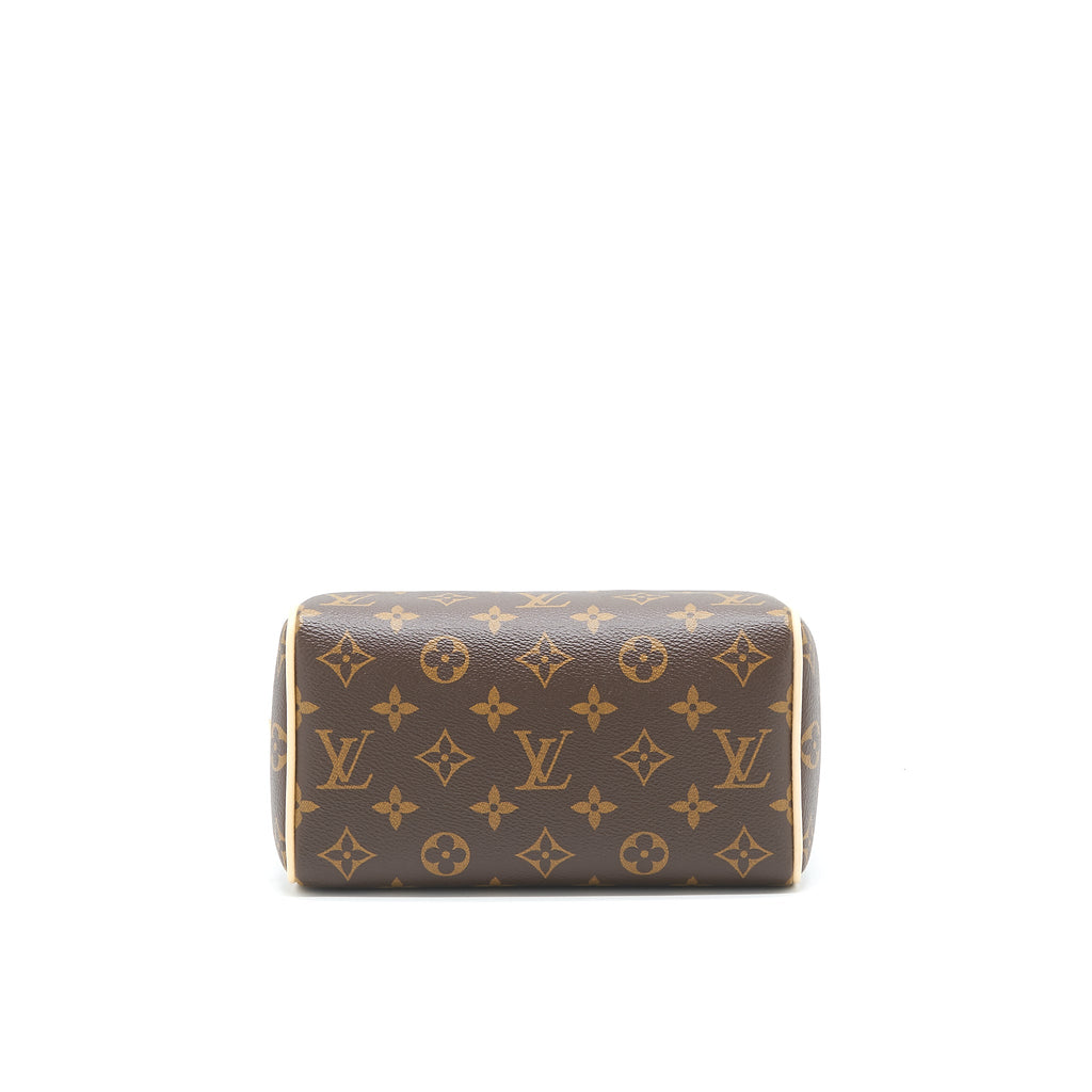 LOUIS VUITTON SPEEDY BANDOULIERE 20 MONOGRAM CANVAS WITH MULTICOLOUR STRAP