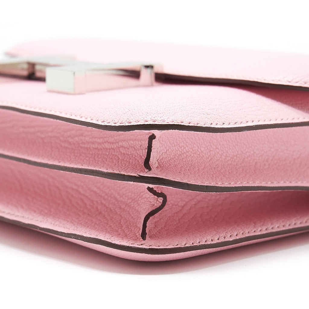 HERMES MINI CONSTANCE CHEVRON MYSORE 3Q ROSE SAKURA SHW