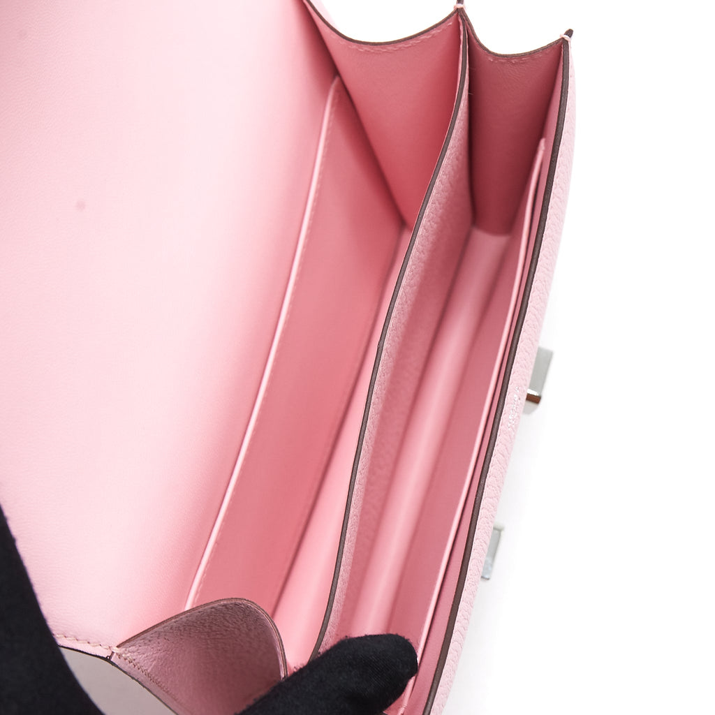 HERMES MINI CONSTANCE CHEVRON MYSORE 3Q ROSE SAKURA SHW