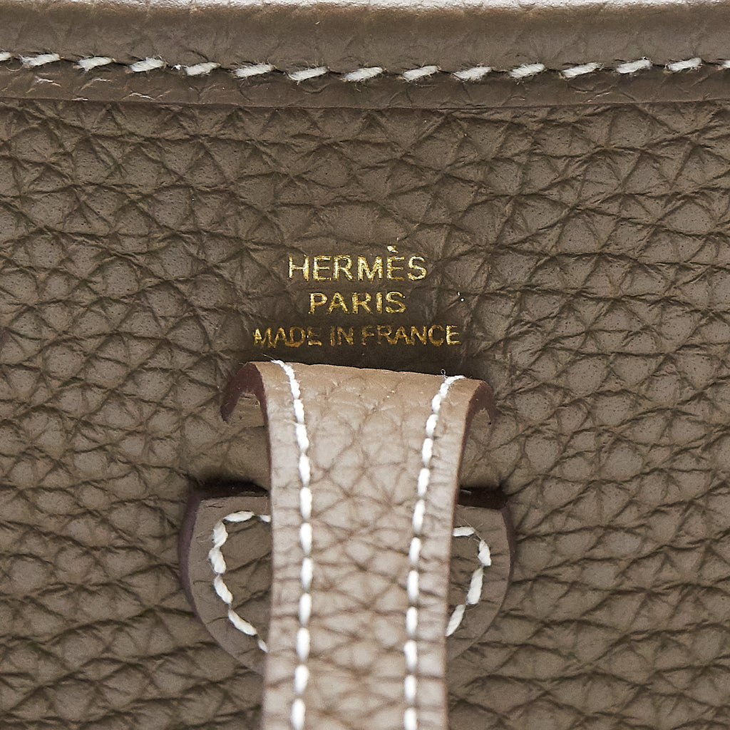 HERMES MINI EVELYNE 16 ETOUPE GHW