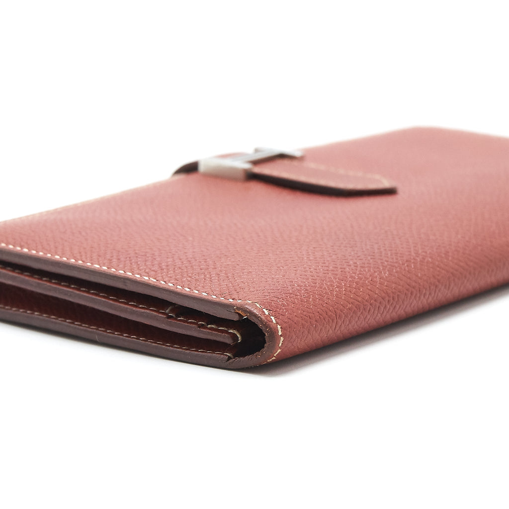 HERMES BEARN WALLET EPSOM BRIQUE SHW