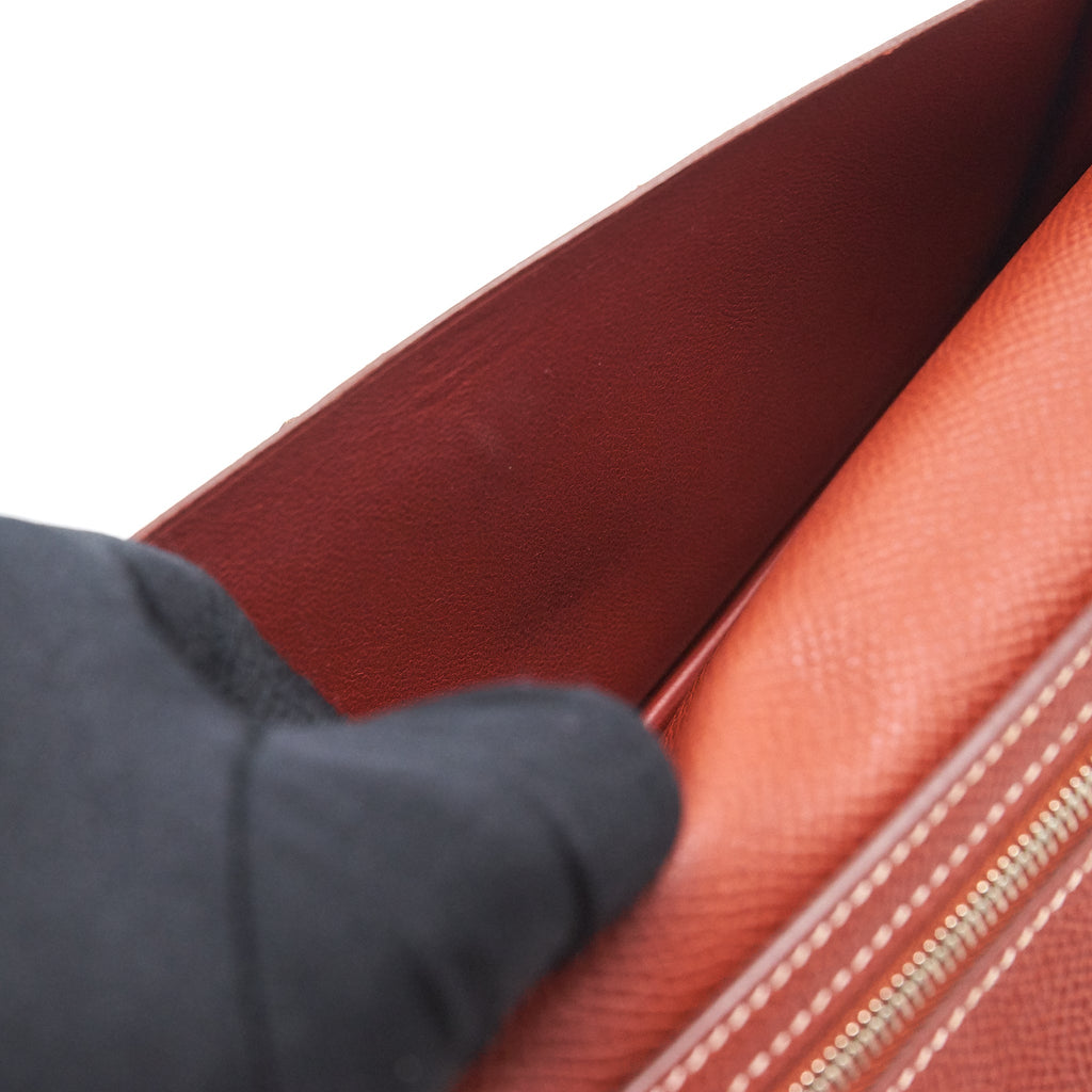 HERMES BEARN WALLET EPSOM BRIQUE SHW