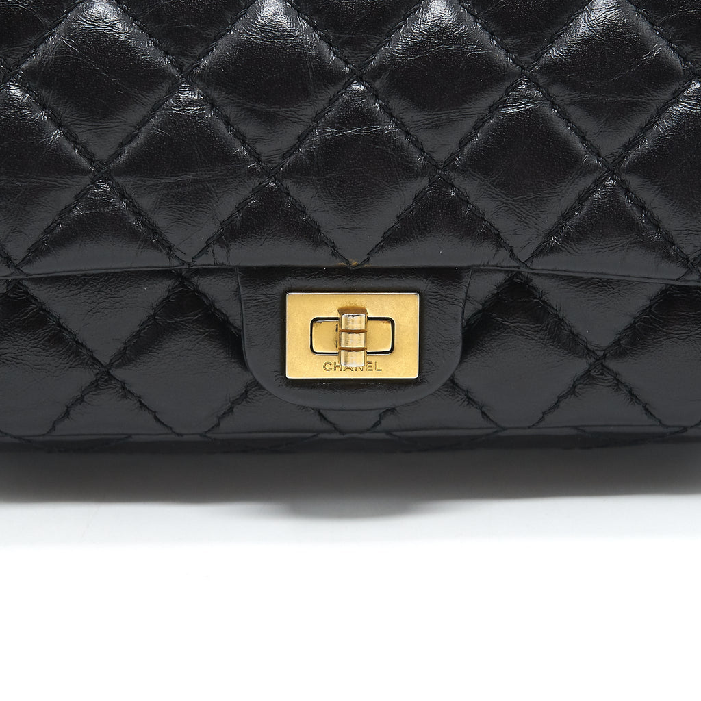 CHANEL 2.55 REISSUE MINI WAIST BELT BAG BLACK GHW