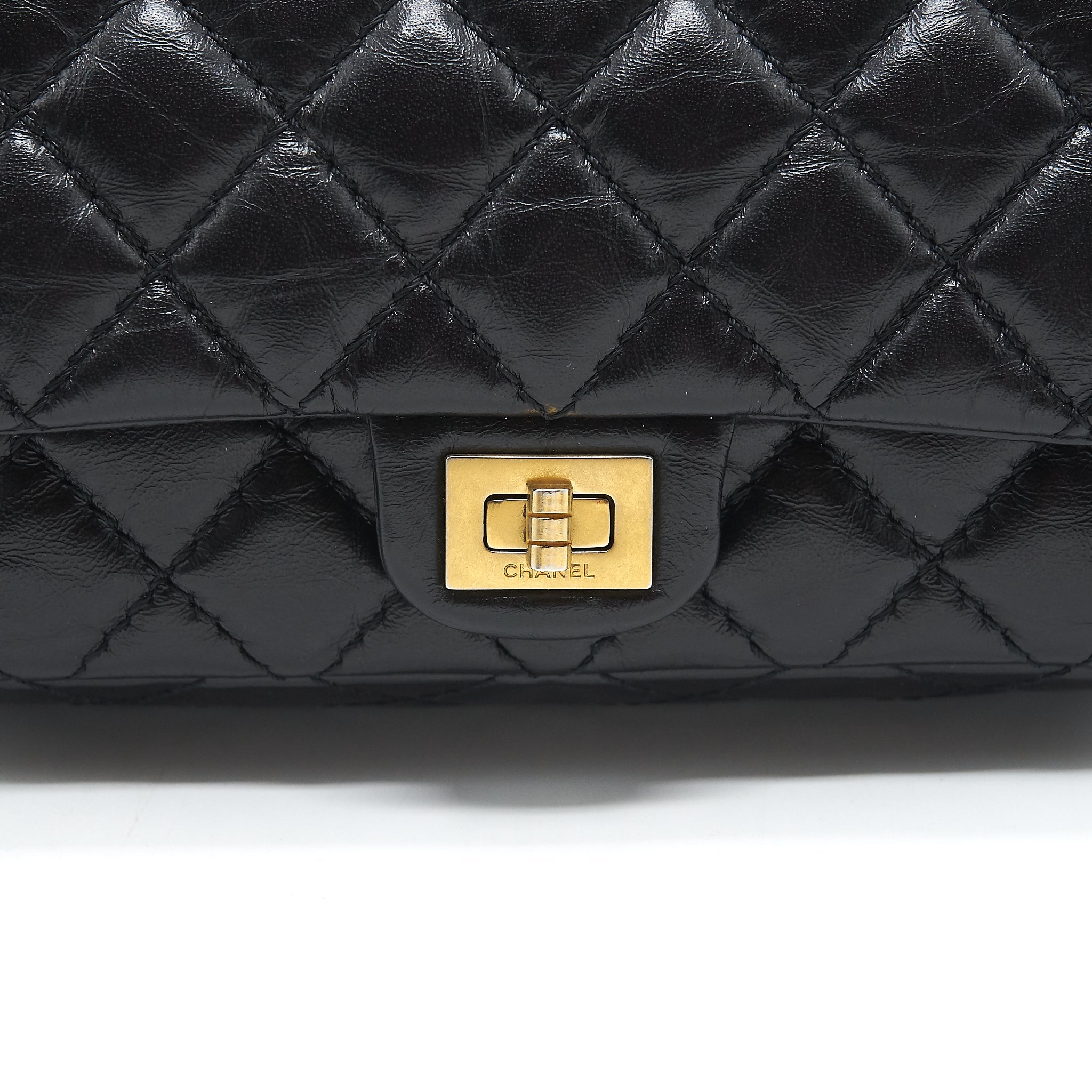 CHANEL 2.55 REISSUE MINI WAIST BELT BAG BLACK GHW