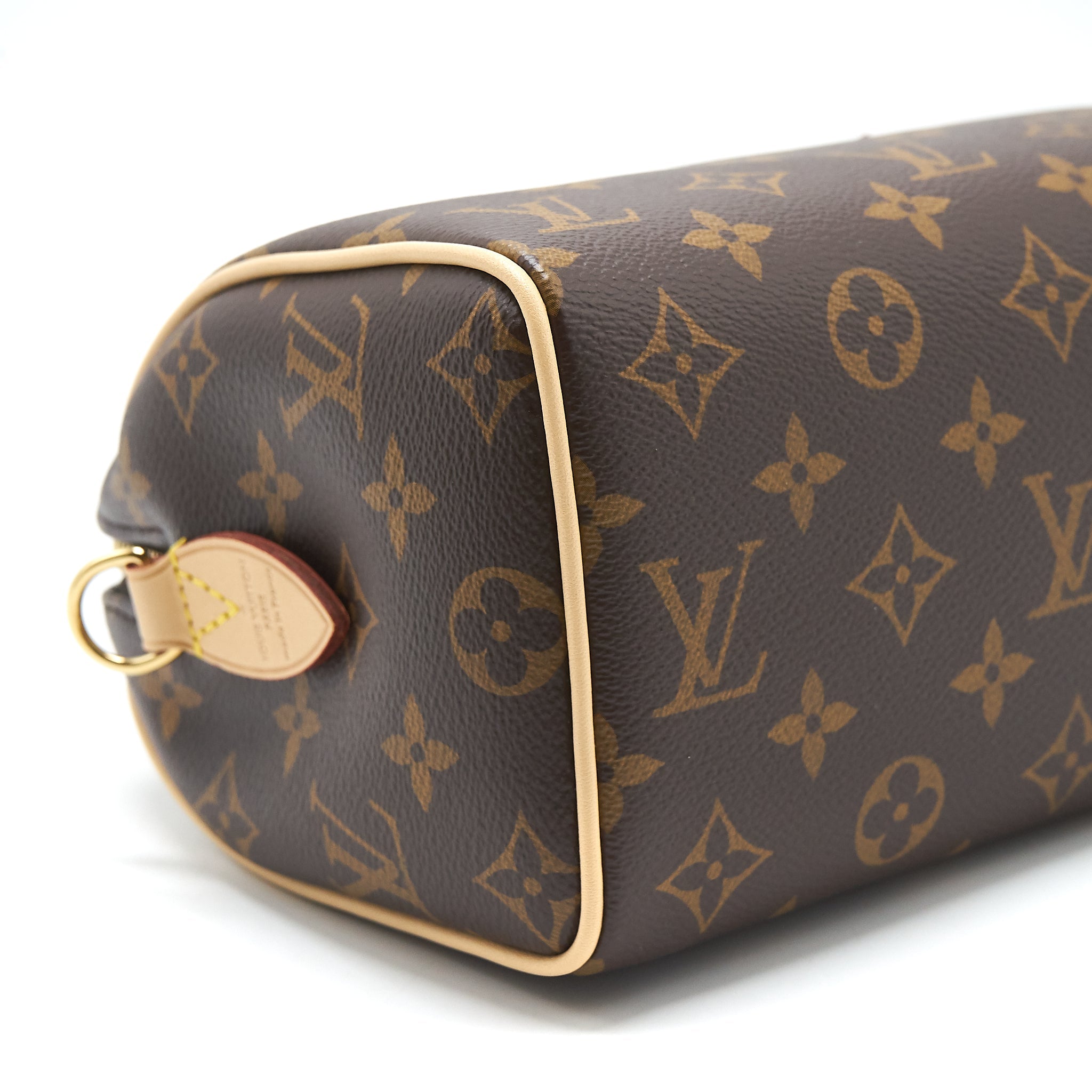 LOUIS VUITTON SPEEDY BANDOULIERE 20 MONOGRAM CANVAS BLACK STRAP
