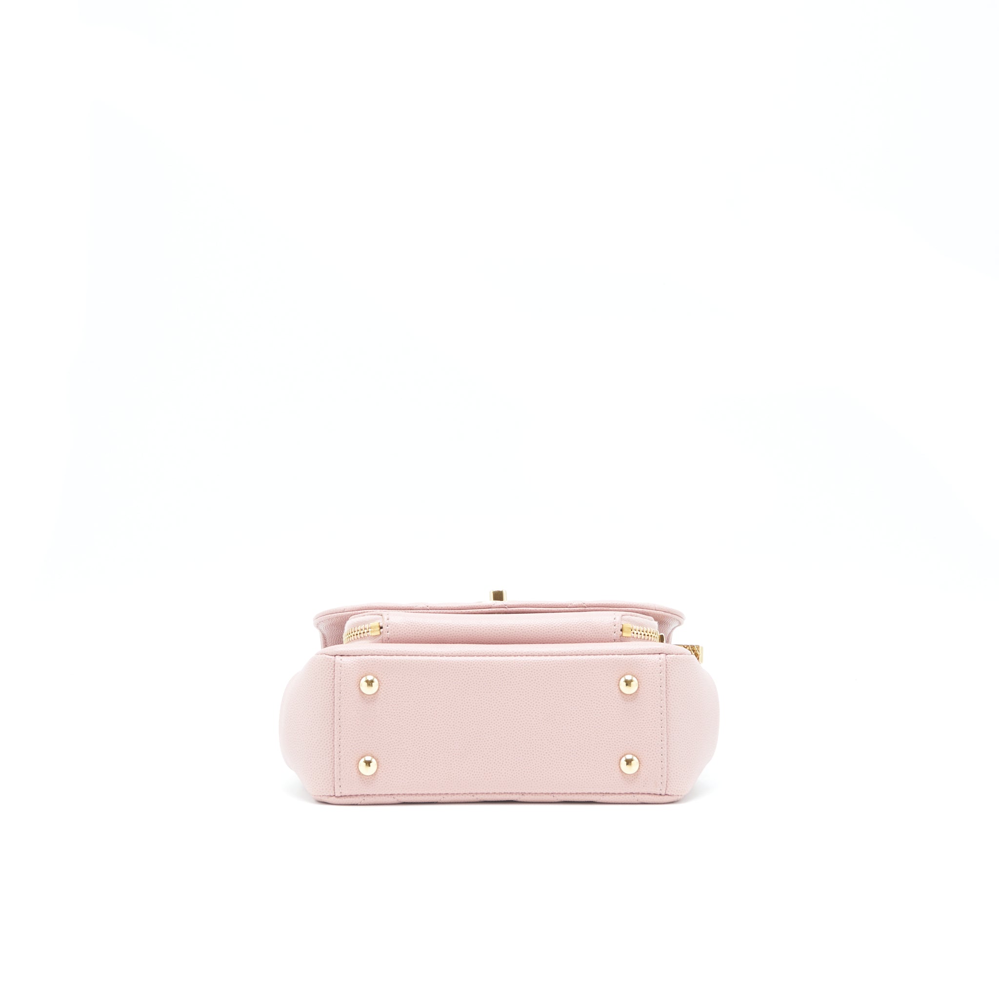 CHANEL SMALL BUSINESS AFFINITY FLAP BAG CAVIAR LIGHT PINK LGHW