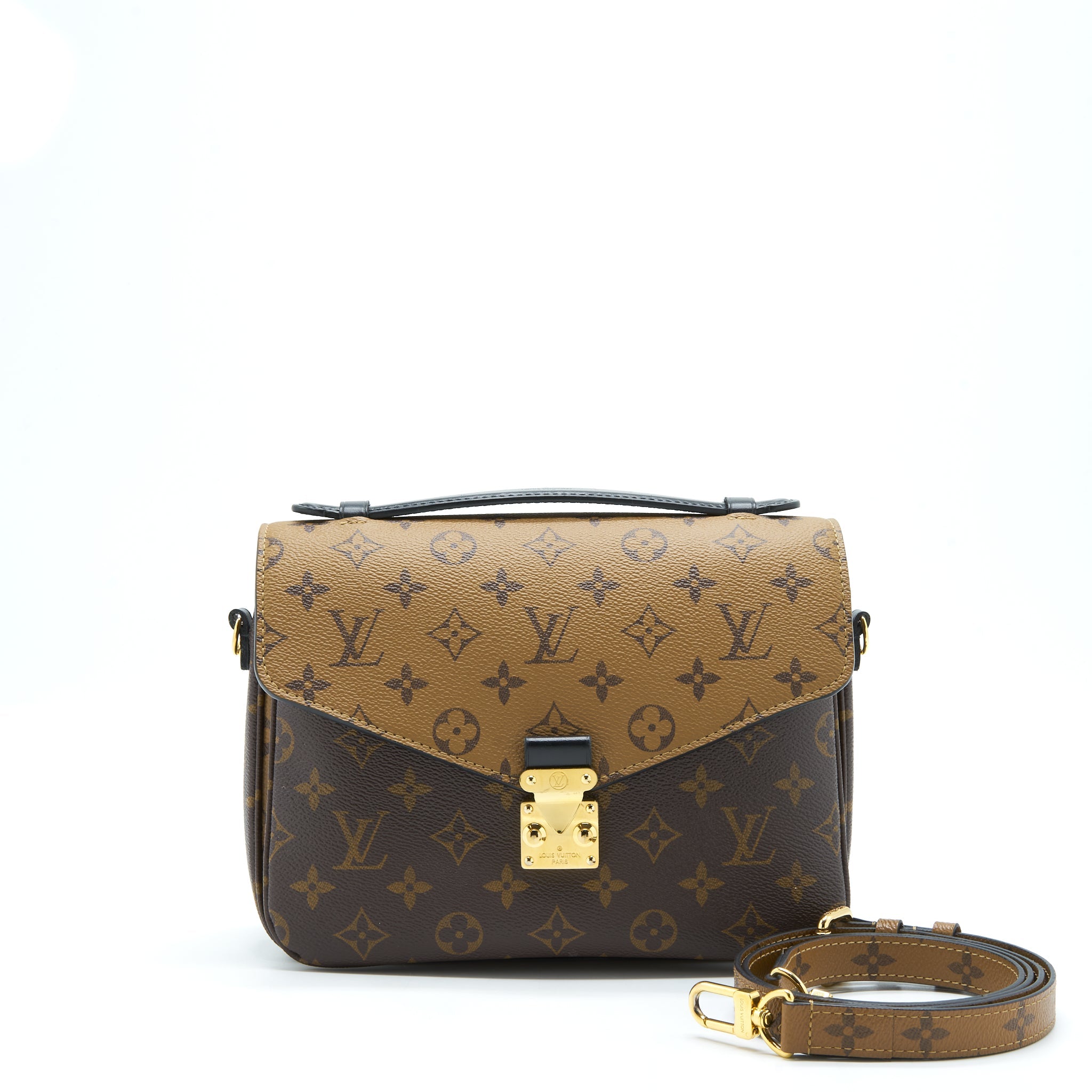 LOUIS VUITTON POCHETTE METIS MONOGRAM REVERSE CANVAS GHW