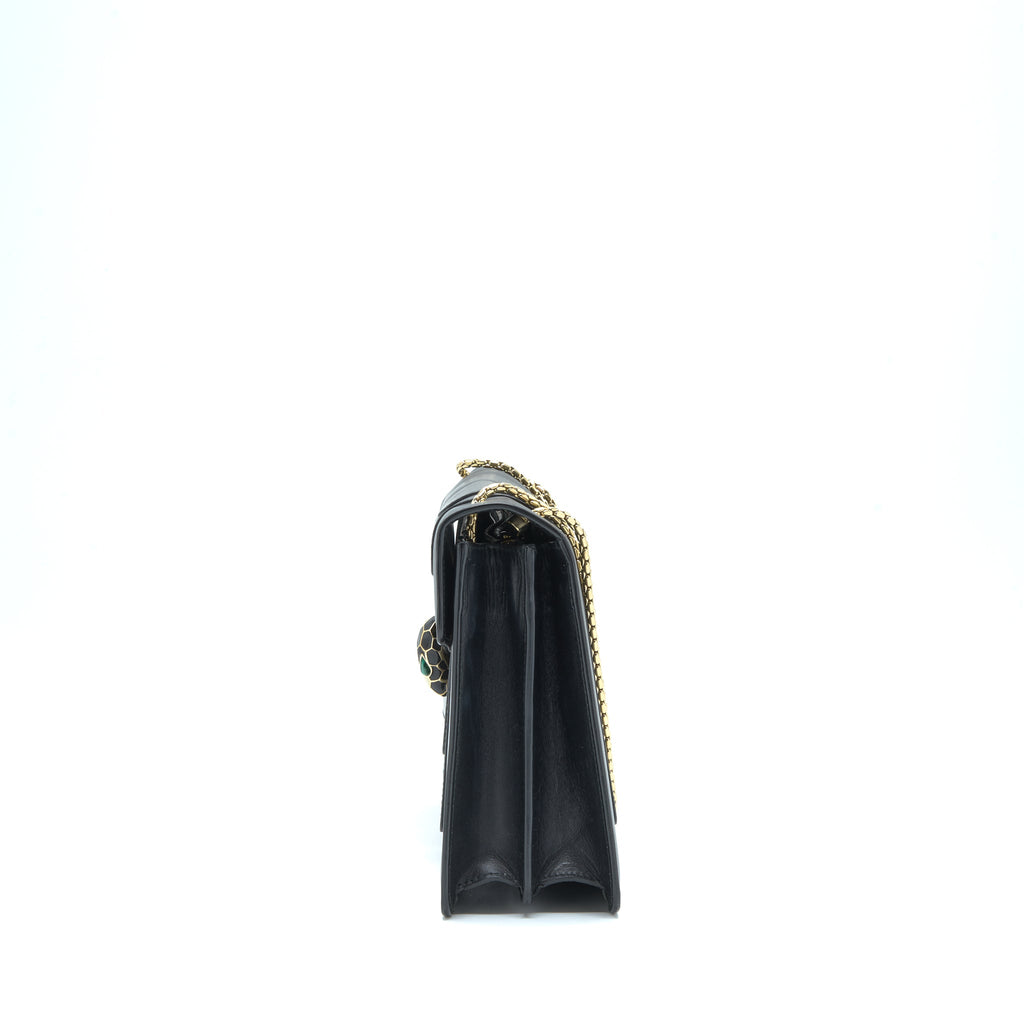 BVLGARI SERPENTI SHOULDER BAG BLACK