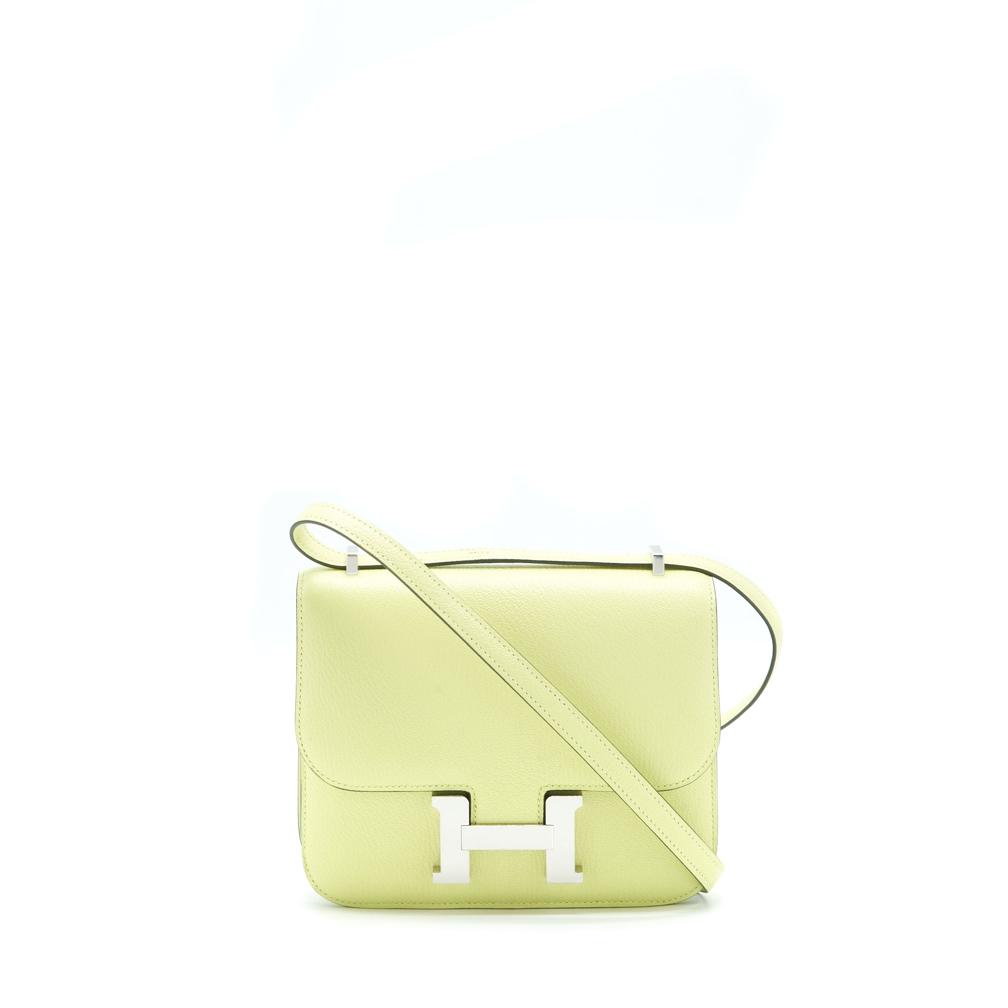 HERMES MINI CONSTANCE CHEVRE MYSORE R9 JAUNE BOURGE SHW