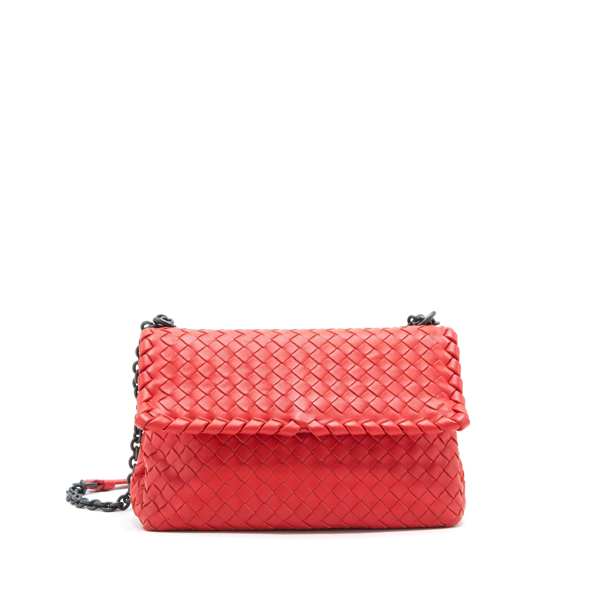BOTTEGA VENETA OLYMPIA BAG RED