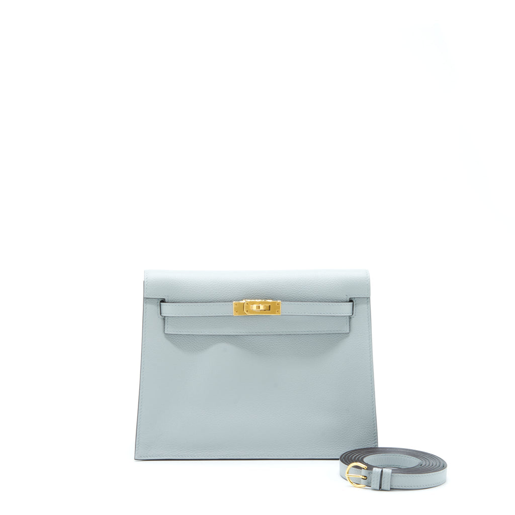 HERMES KELLY DANSE EVERCOLOR 8U BLUE GLACIER GHW