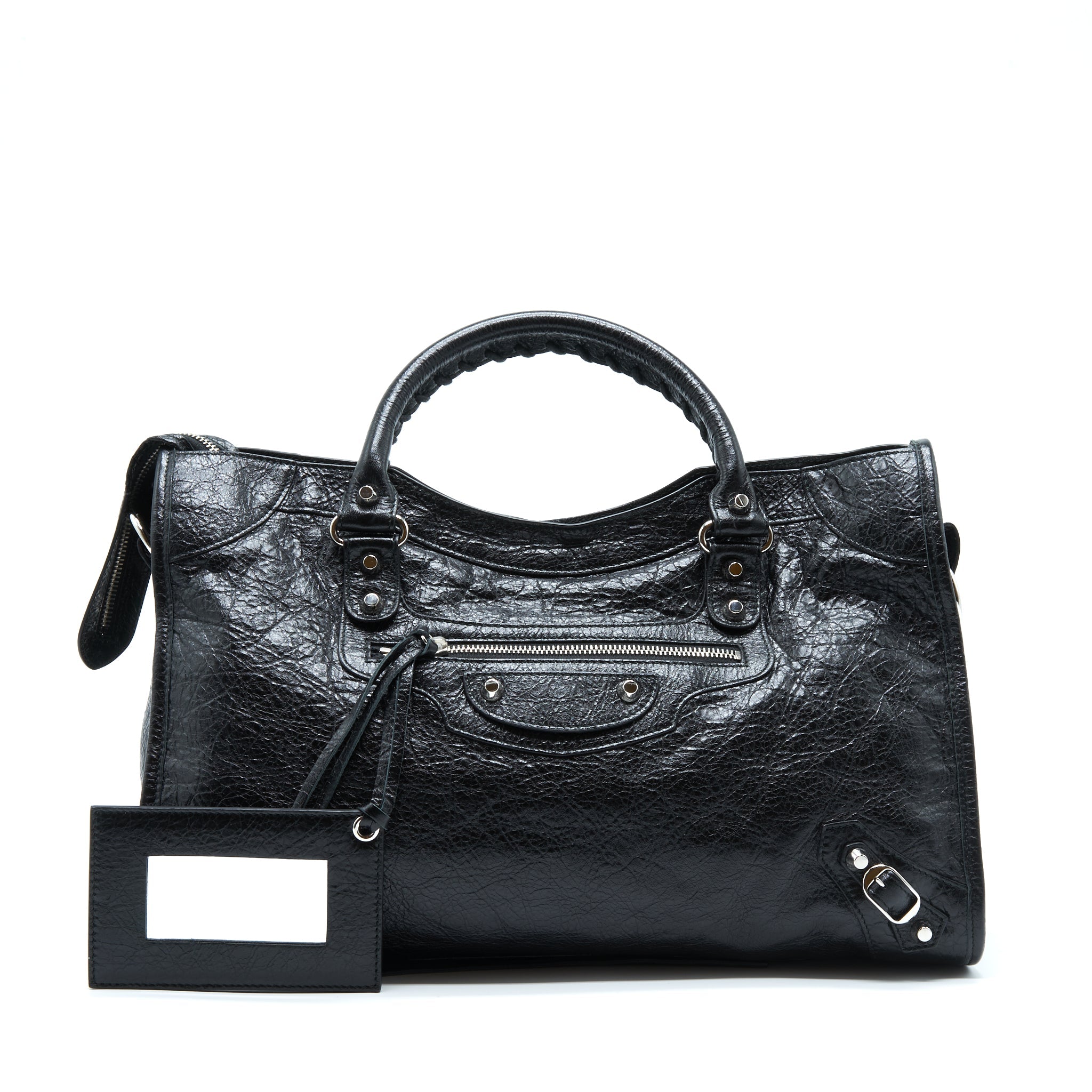 BALENCIAGA CLASSIC CITY BAG BLACK SHW