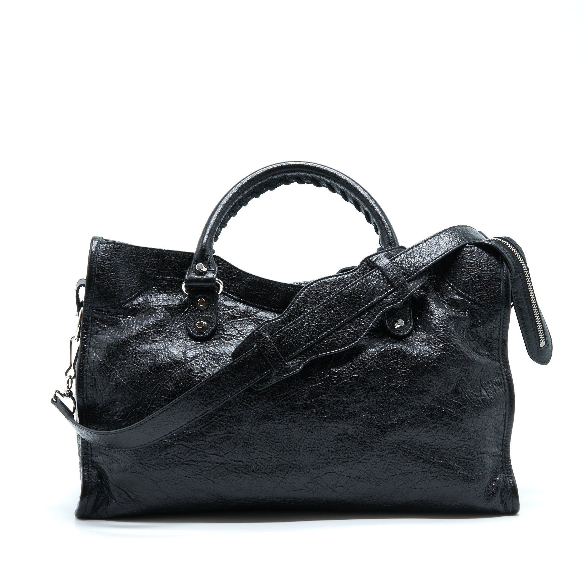 BALENCIAGA CLASSIC CITY BAG BLACK SHW