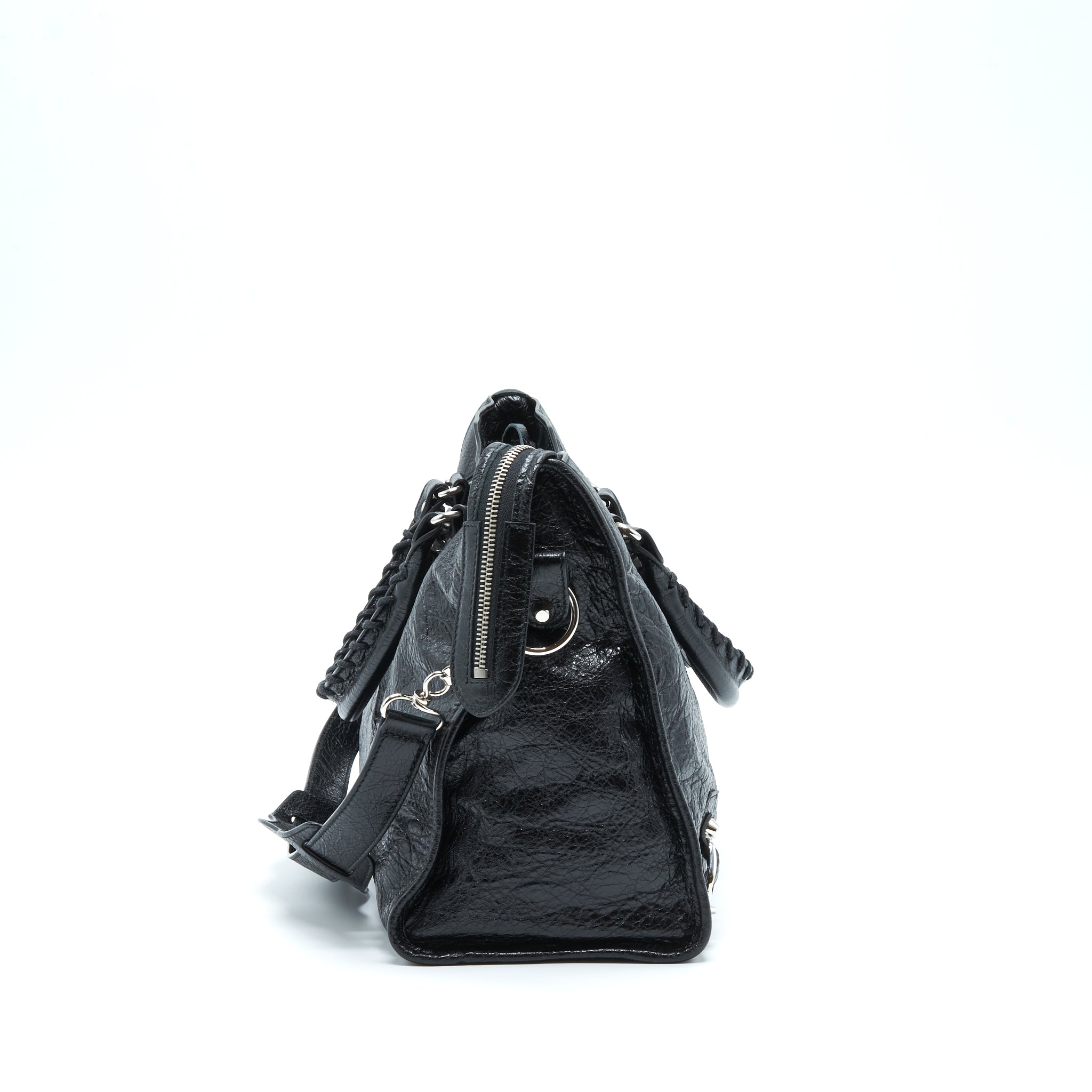 BALENCIAGA CLASSIC CITY BAG BLACK SHW