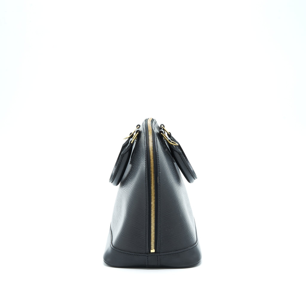 LOUIS VUITTON ALMA BAG EPI BLACK GHW