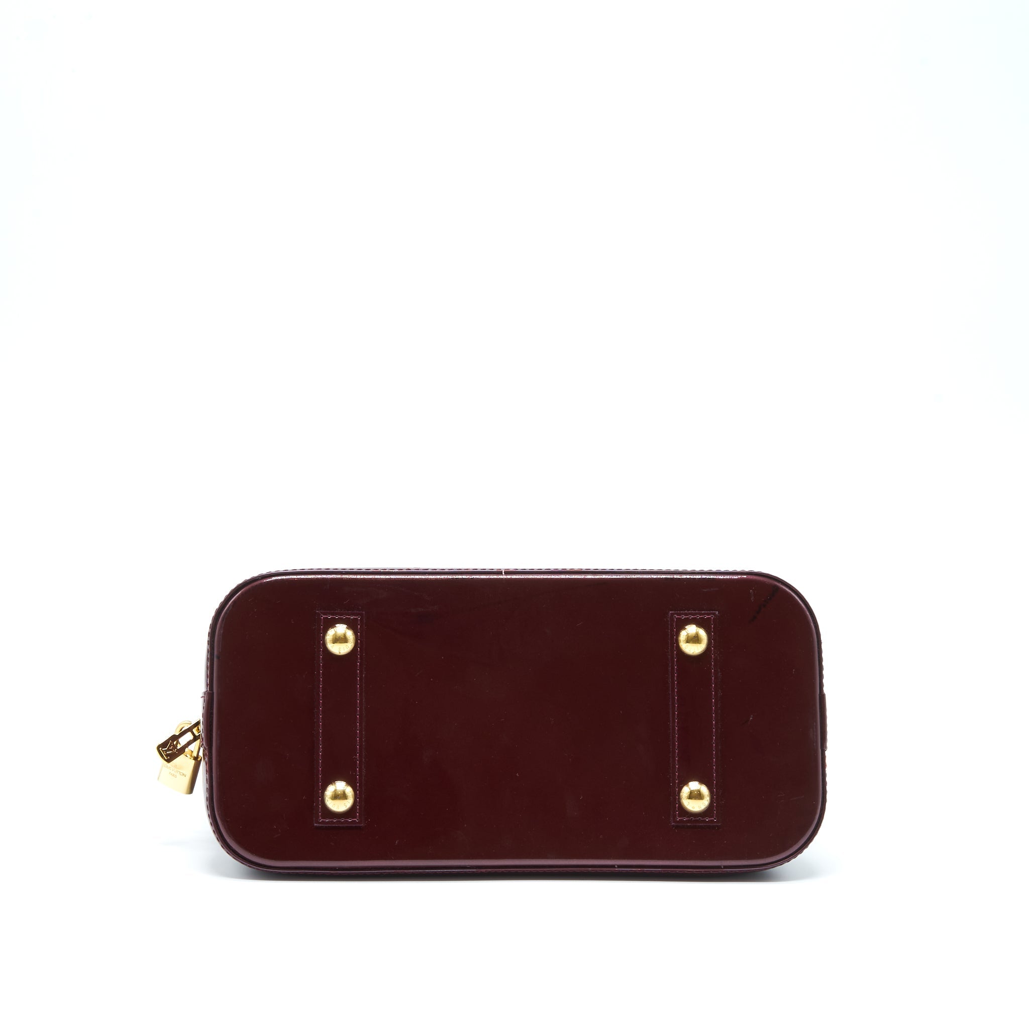 LOUIS VUITTON ALMA PM PATENT AMARANTE GHW