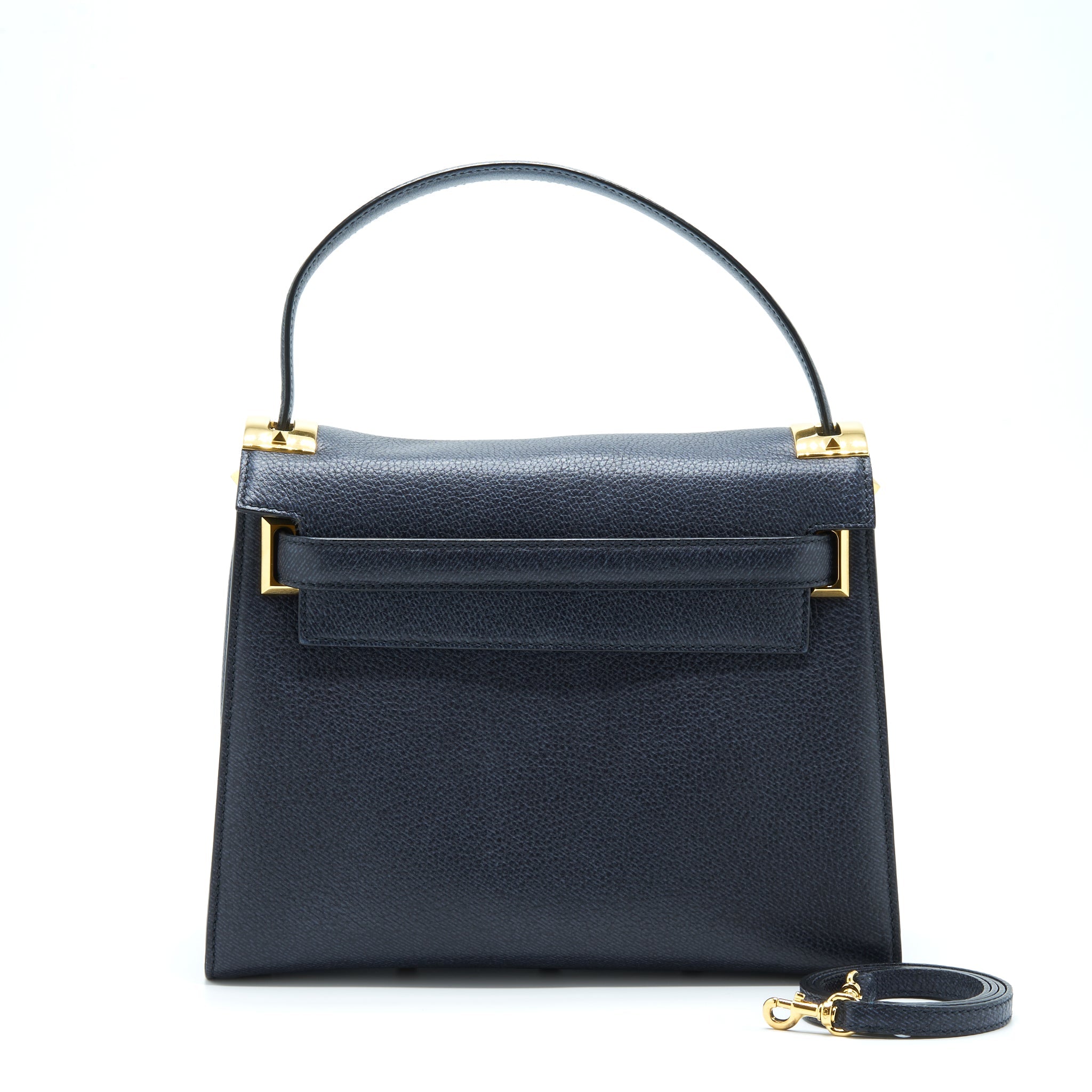 VALENTINO MY ROCKSTUD TOTE BAG NAVY GHW